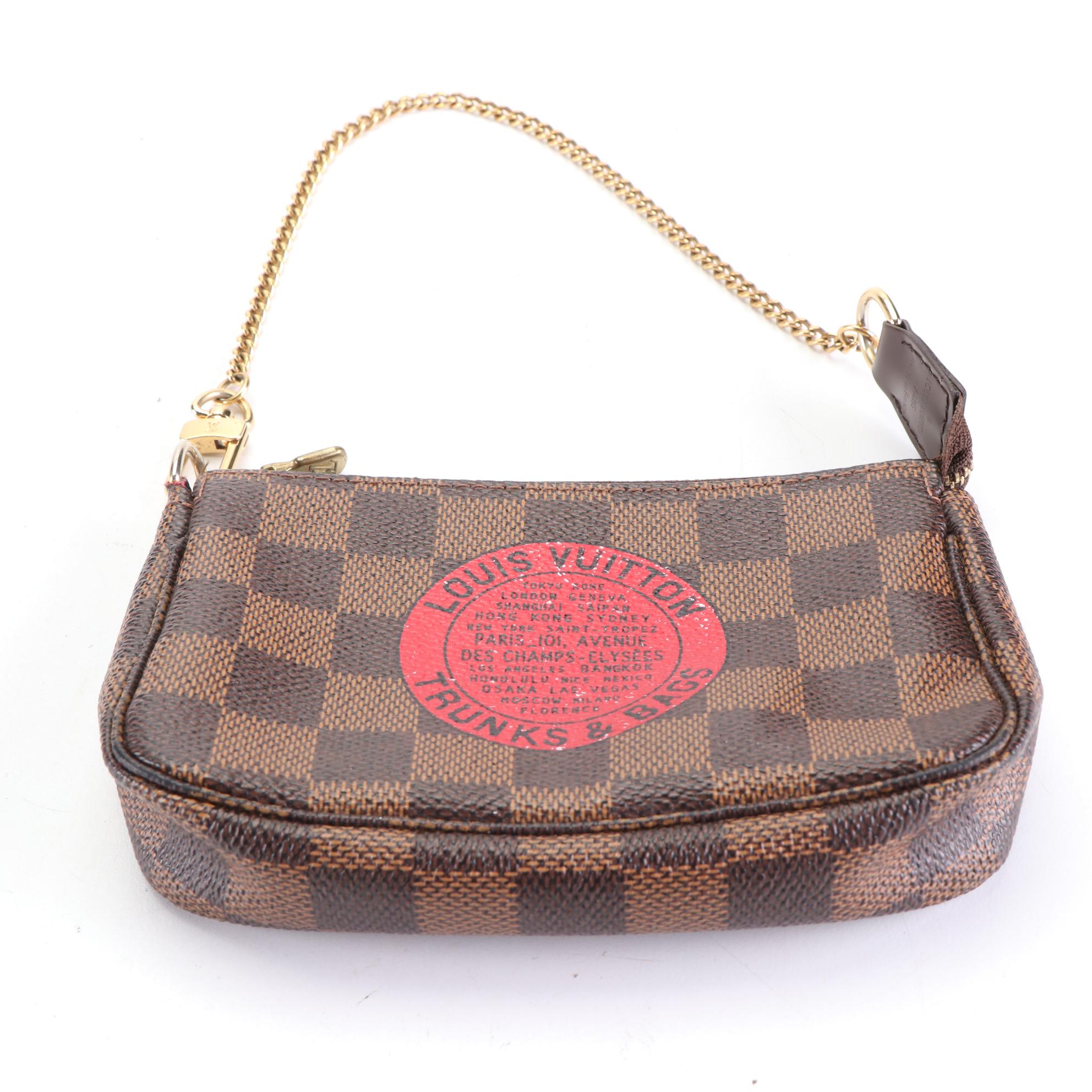 Louis Vuitton Complice Trunks and Bags Mini Pochette Accessoires in Damier Ebene