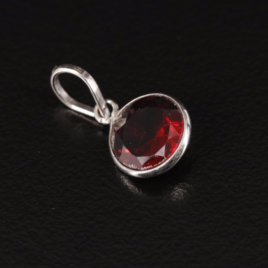 14K Garnet Pendant