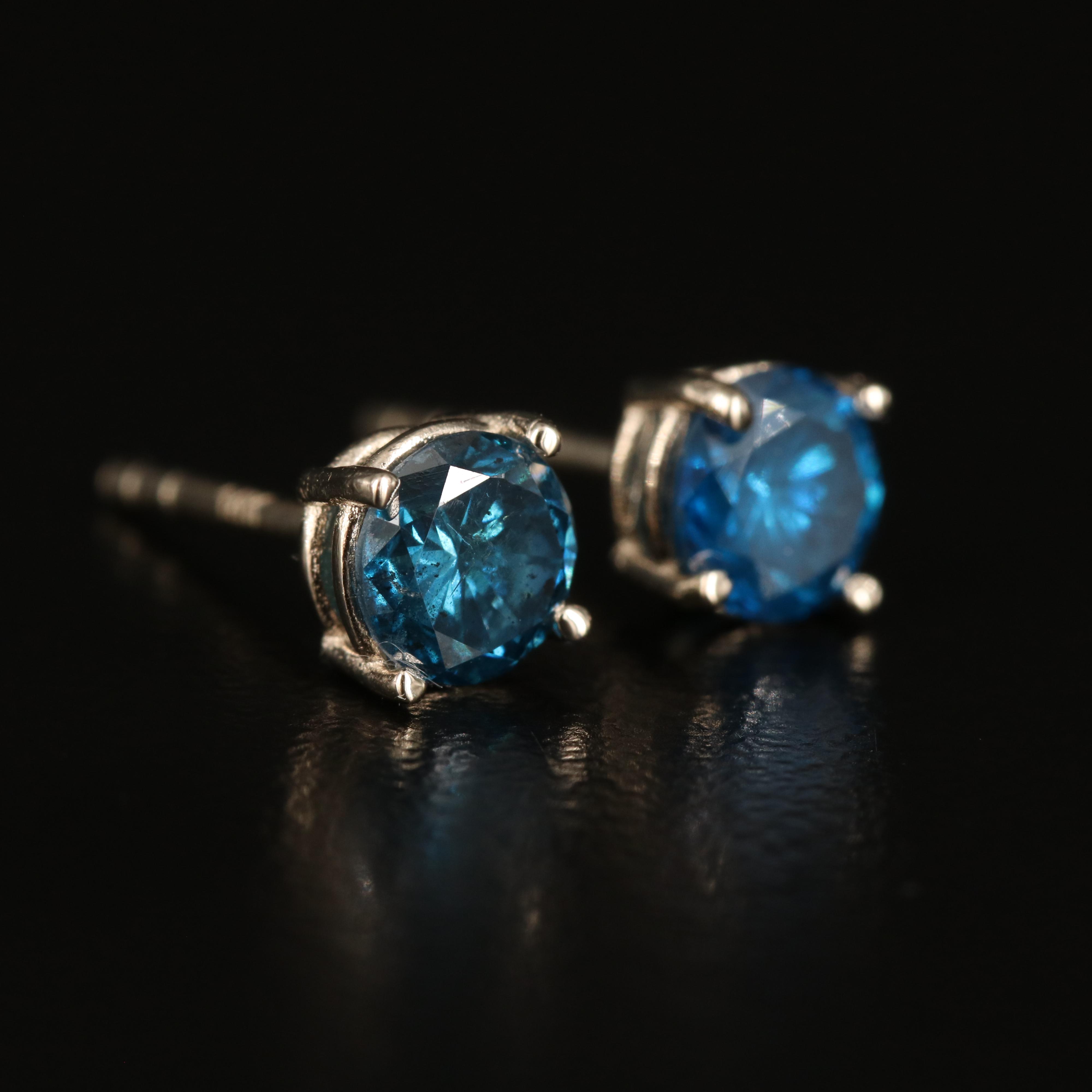 14K 0.95 CTW Diamond Stud Earrings