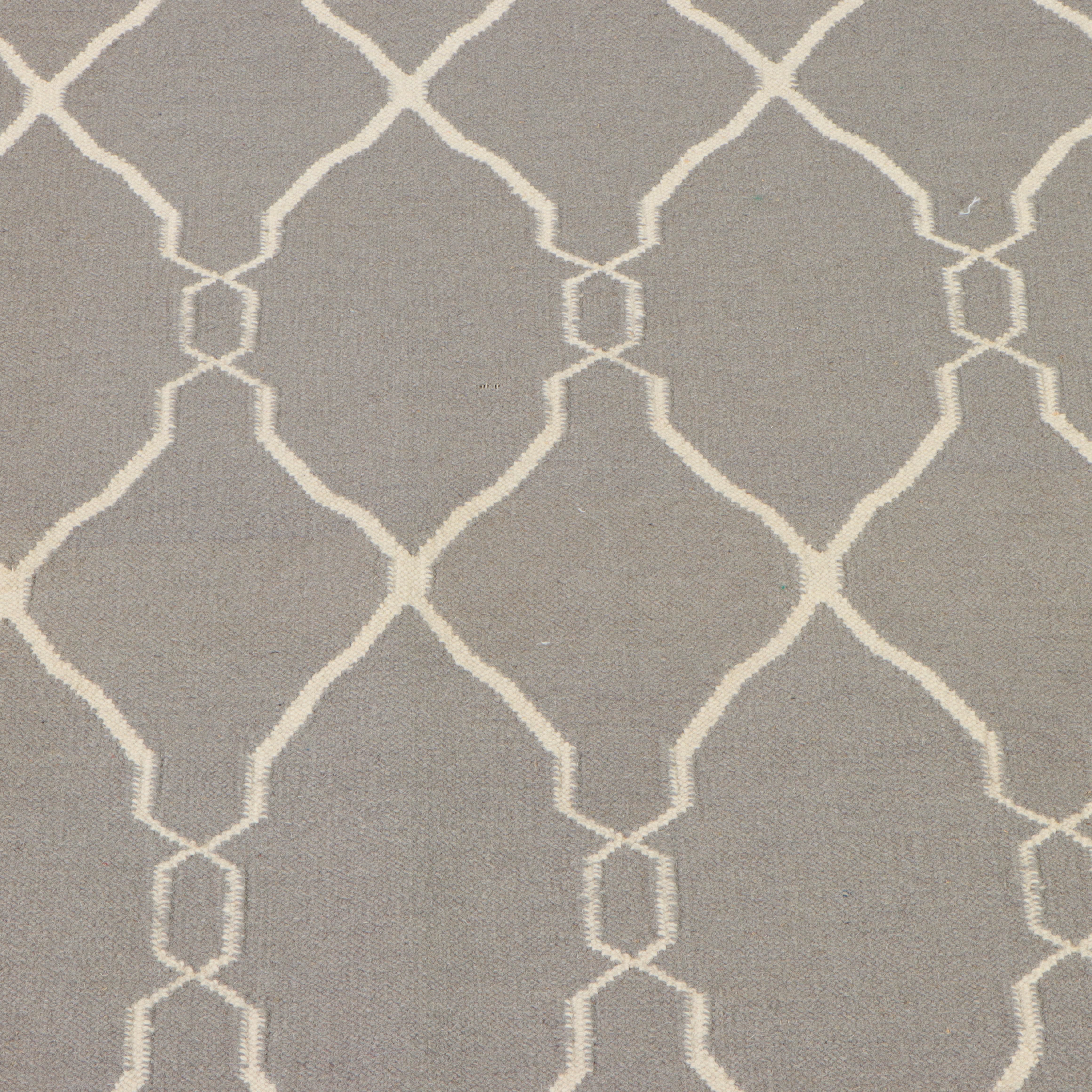 5'1 x 8' Handwoven Indian Dhurrie Area Rug