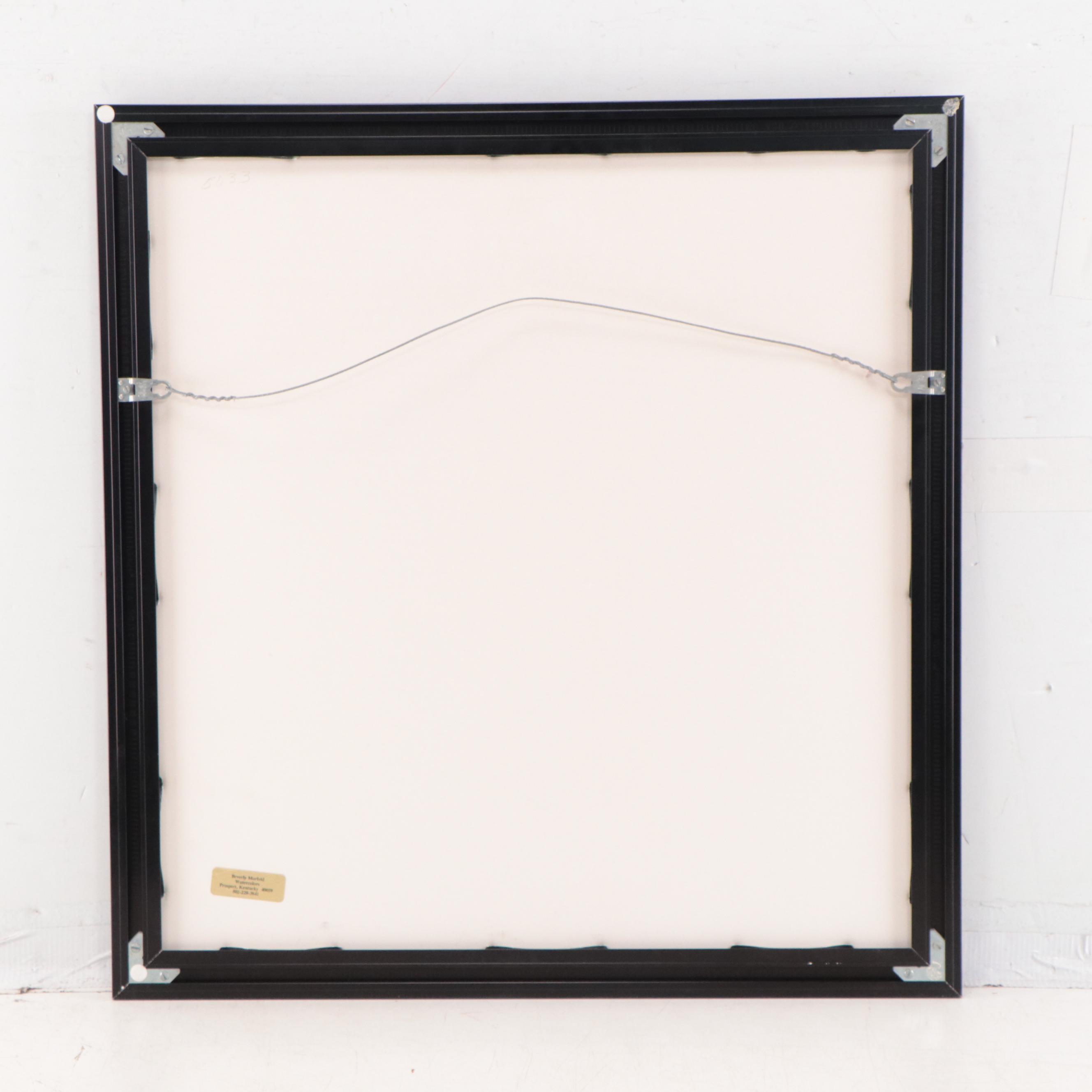 Beverly Morfeld Watercolor Painting of Lily, Late 20th Century