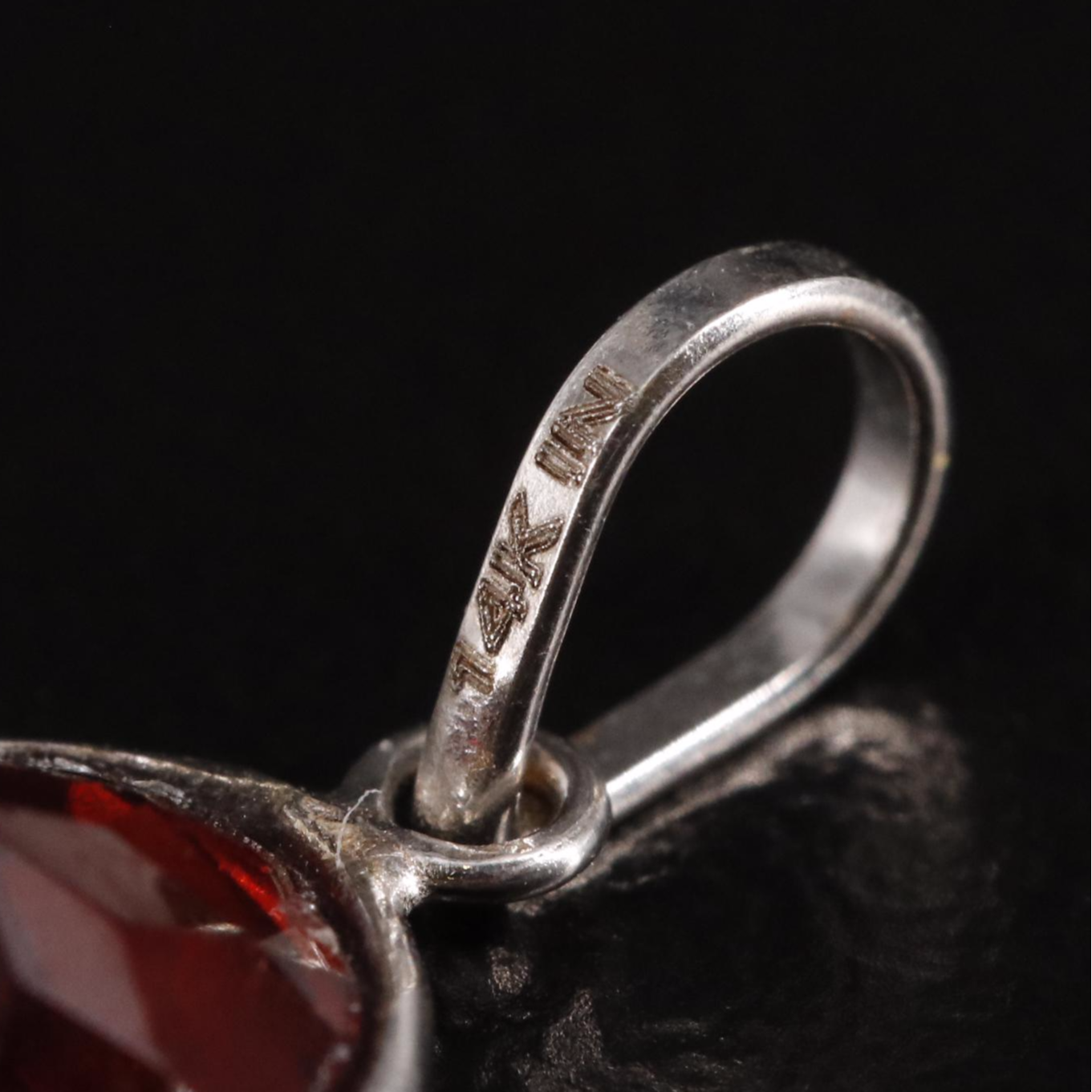 14K Garnet Pendant