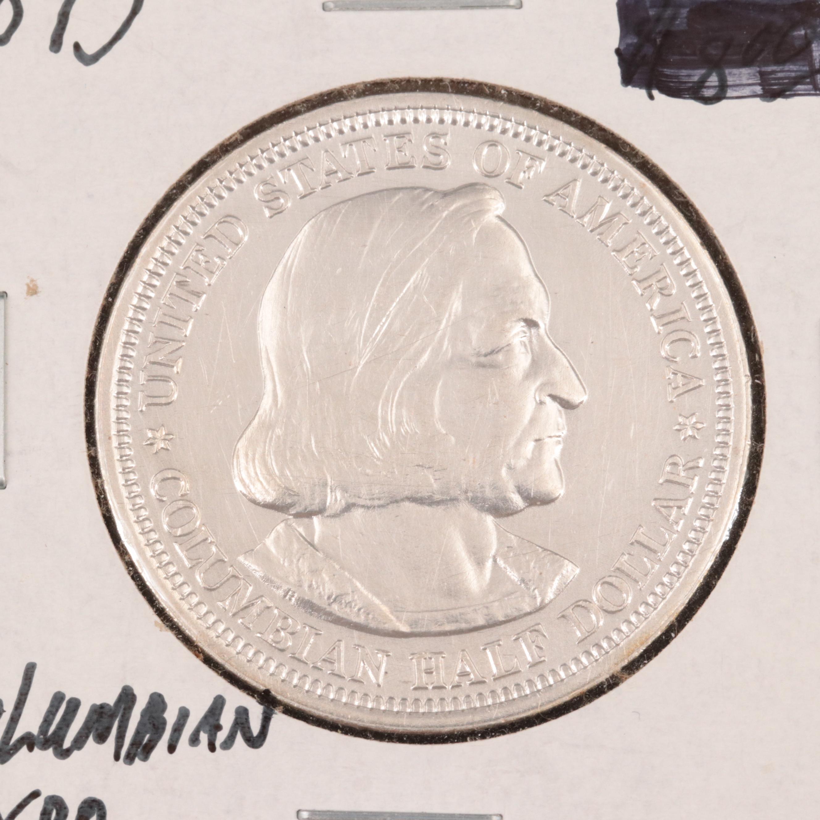 Three 1893 Columbian Exposition Commemorative Silver Half Dollars