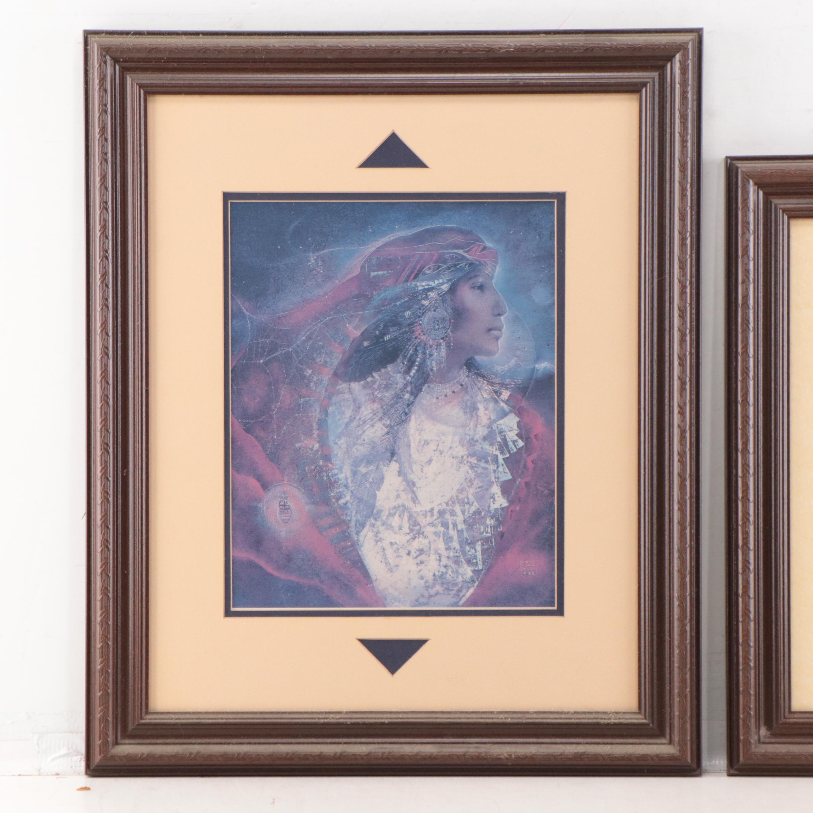 Offset Lithographs After Susan Seddon Boulet of Mystical Figures