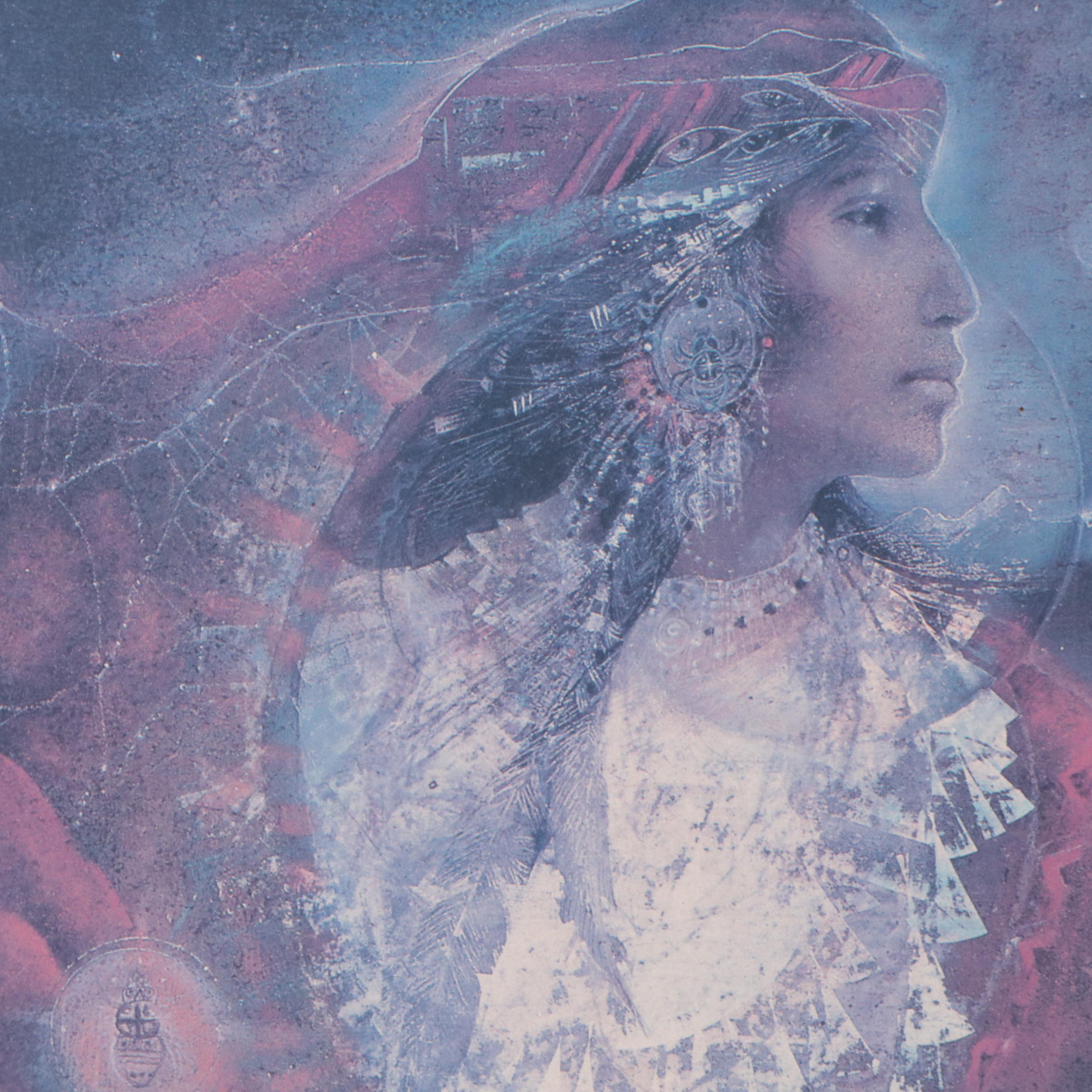 Offset Lithographs After Susan Seddon Boulet of Mystical Figures