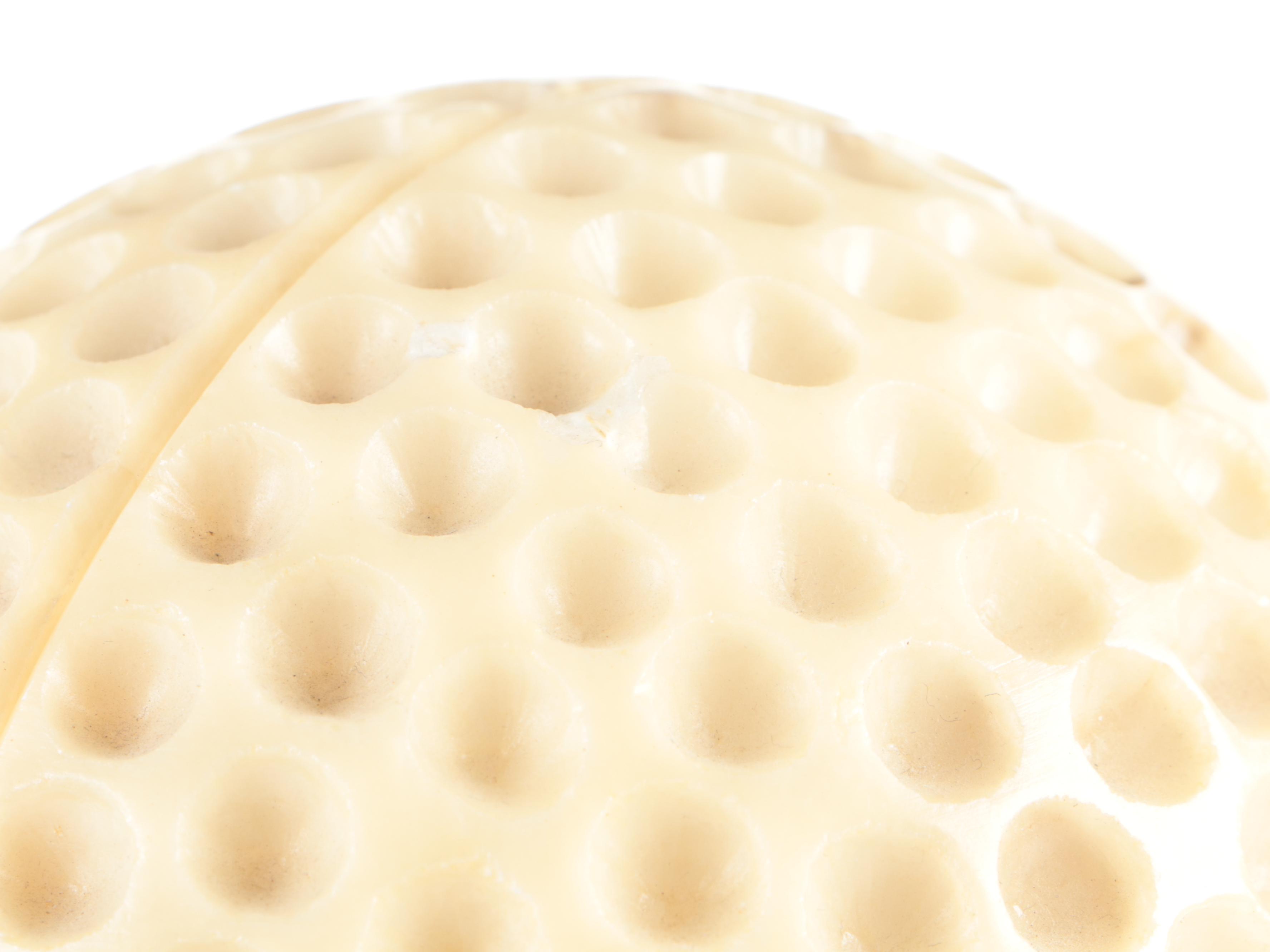 Italian Carved Alabaster Golf Ball Bookends