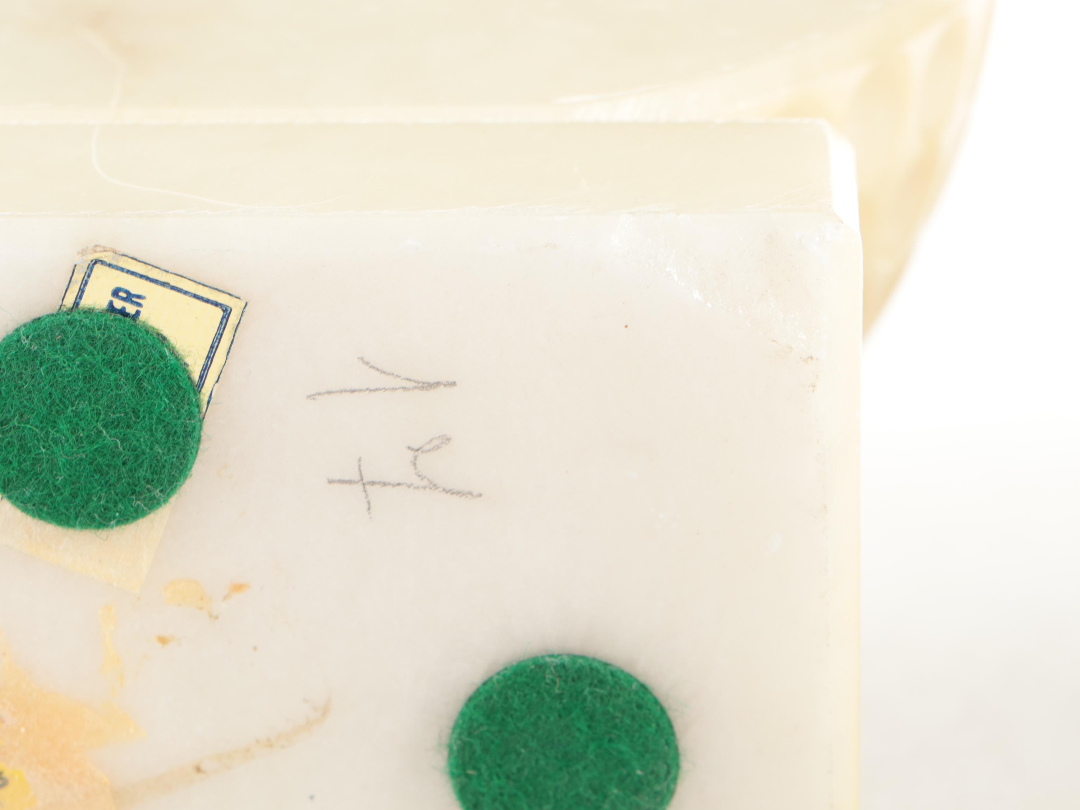 Italian Carved Alabaster Golf Ball Bookends