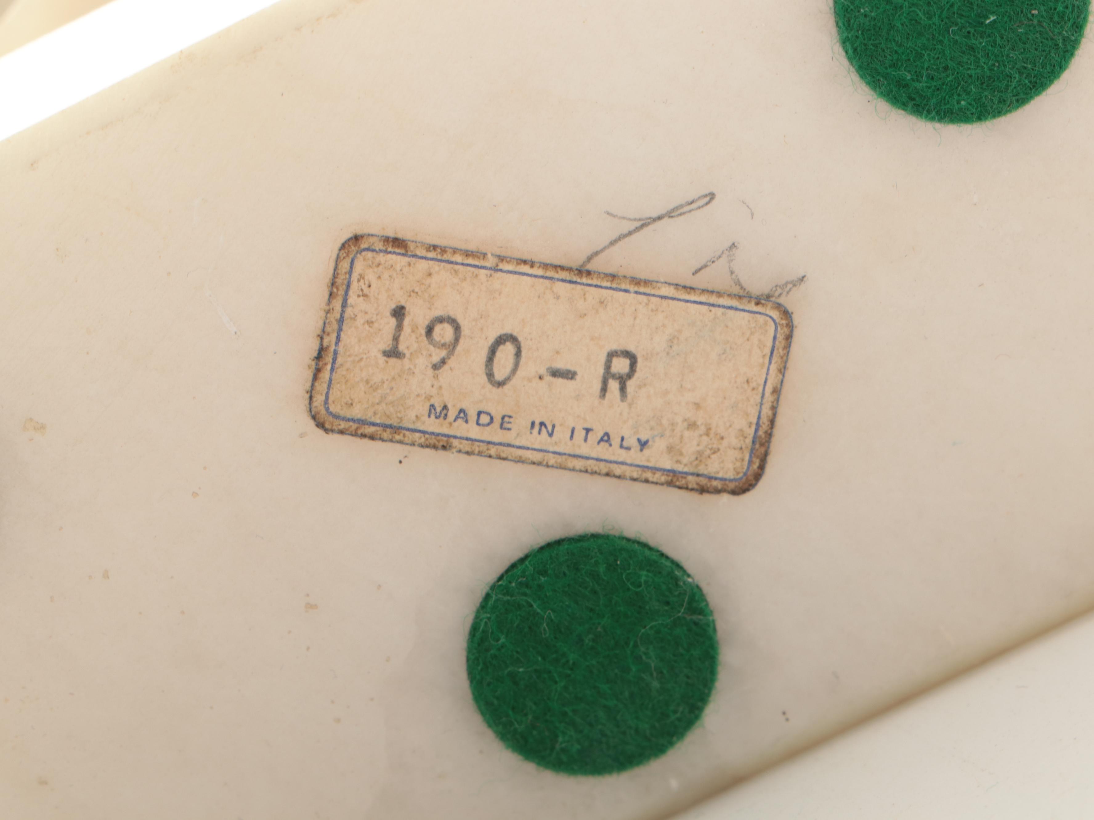 Italian Carved Alabaster Golf Ball Bookends