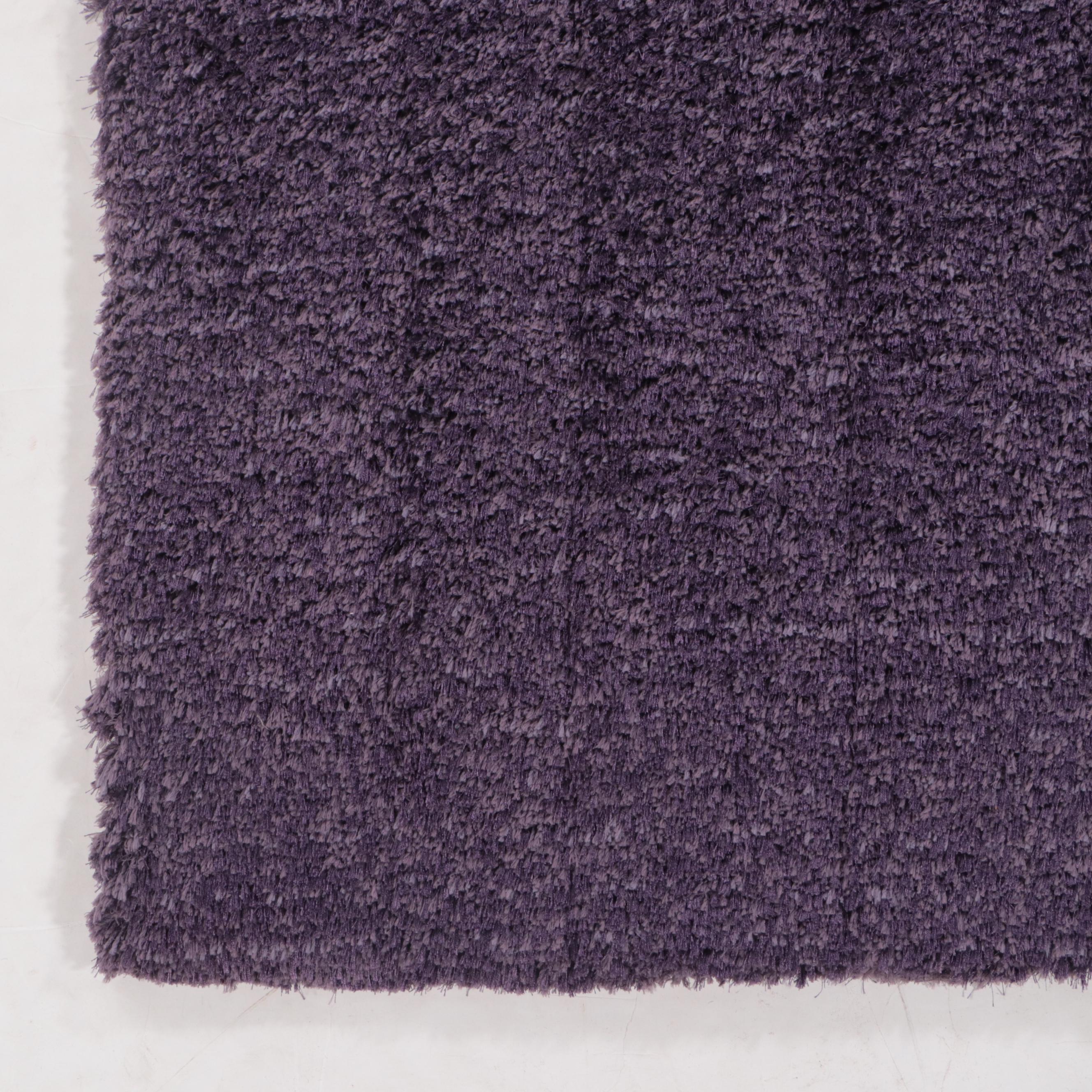 5'1 x 7'2 Hand-Tufted The Rug Gallery Purple Shag Area Rug