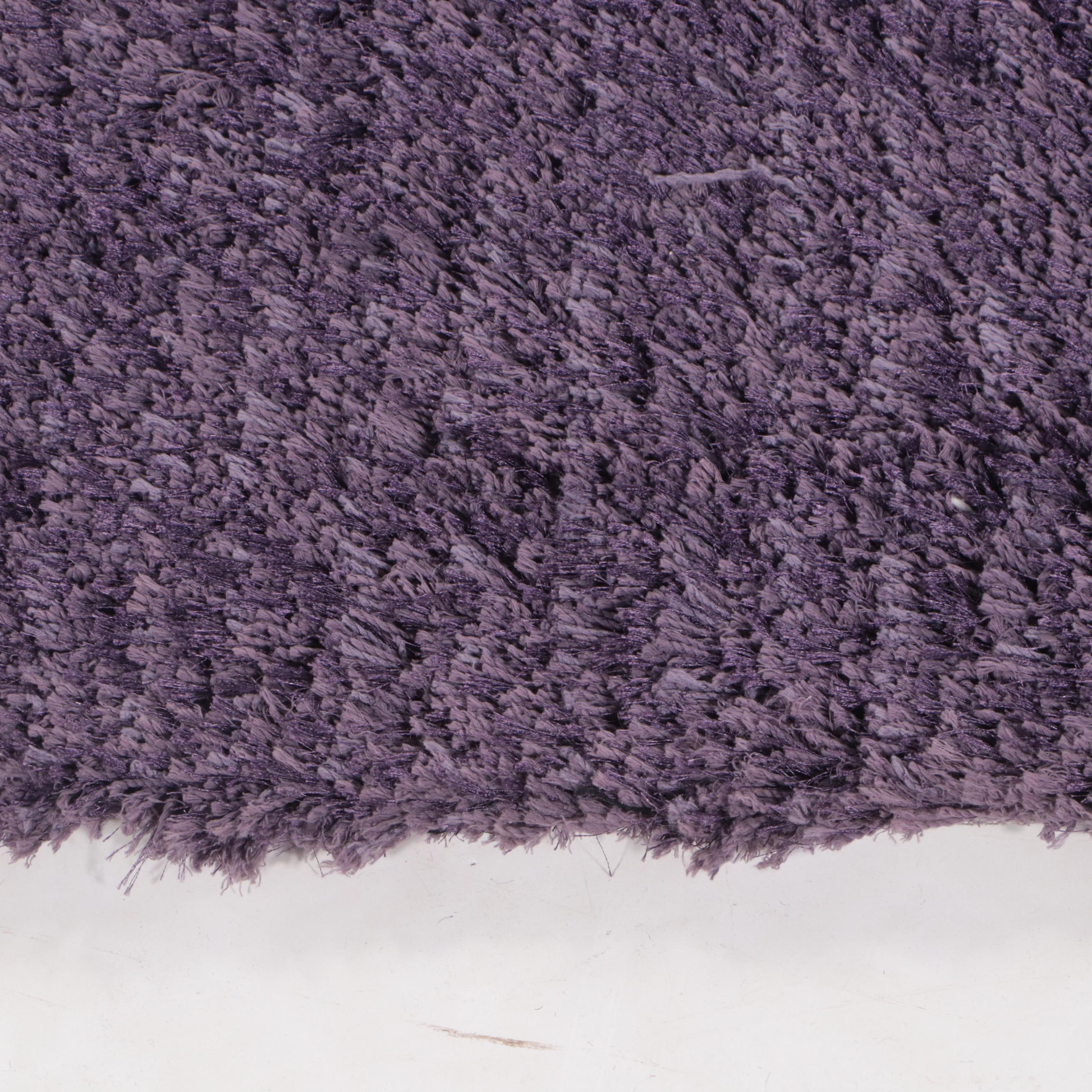 5'1 x 7'2 Hand-Tufted The Rug Gallery Purple Shag Area Rug