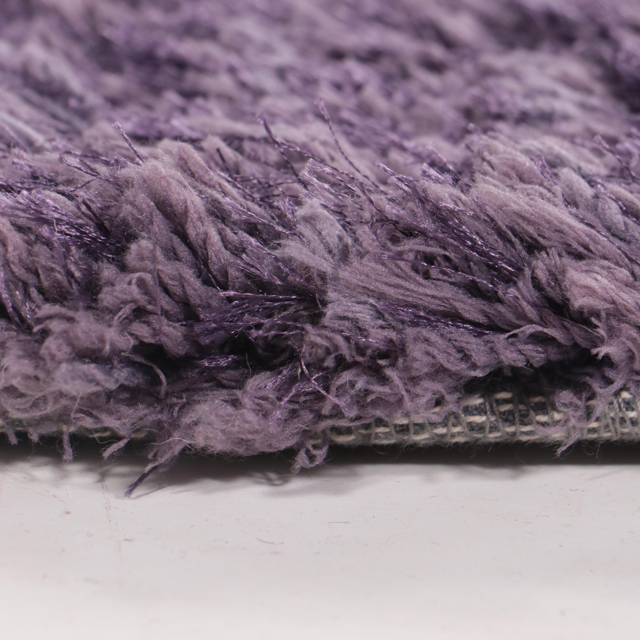 5'1 x 7'2 Hand-Tufted The Rug Gallery Purple Shag Area Rug