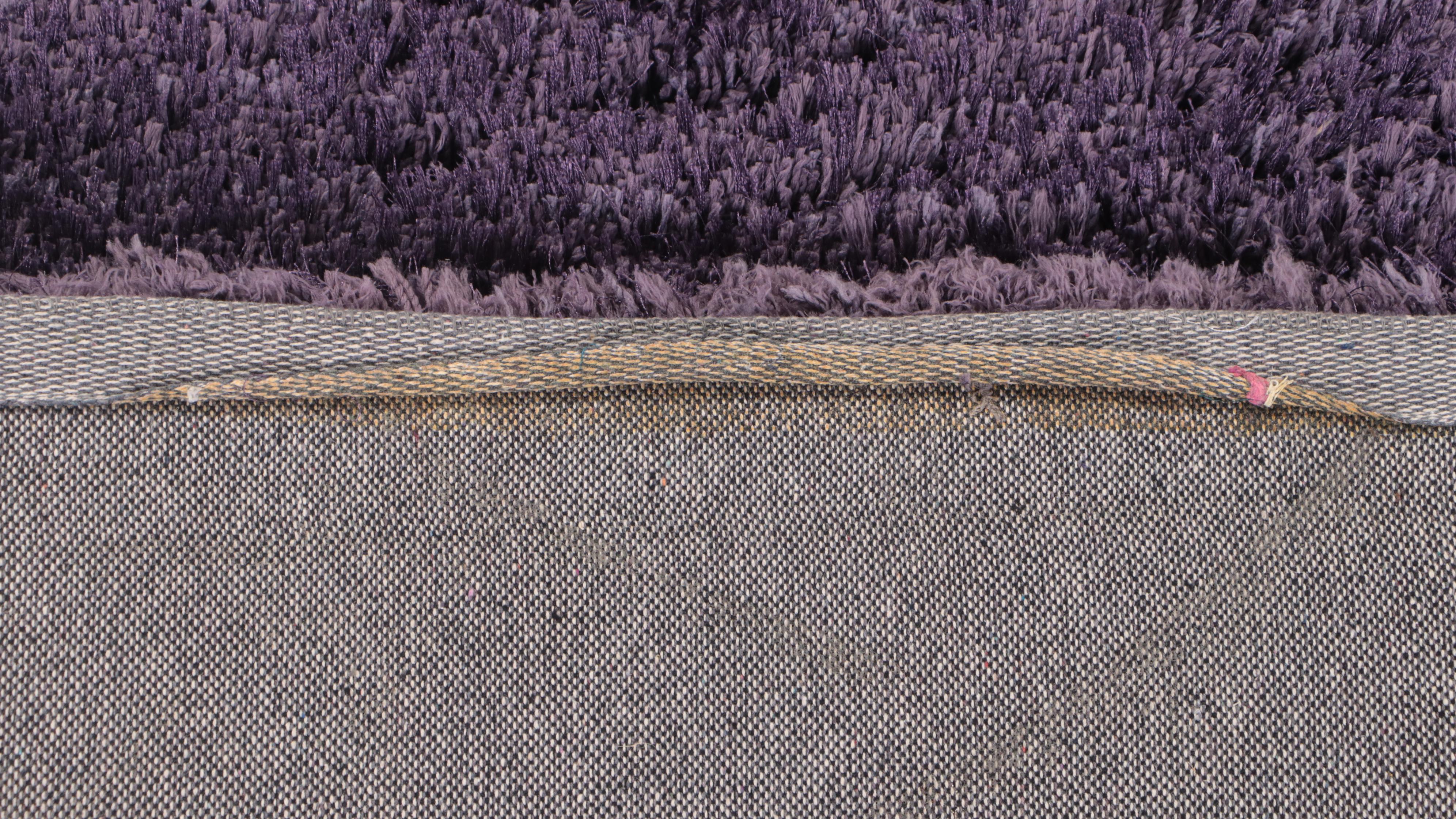 5'1 x 7'2 Hand-Tufted The Rug Gallery Purple Shag Area Rug