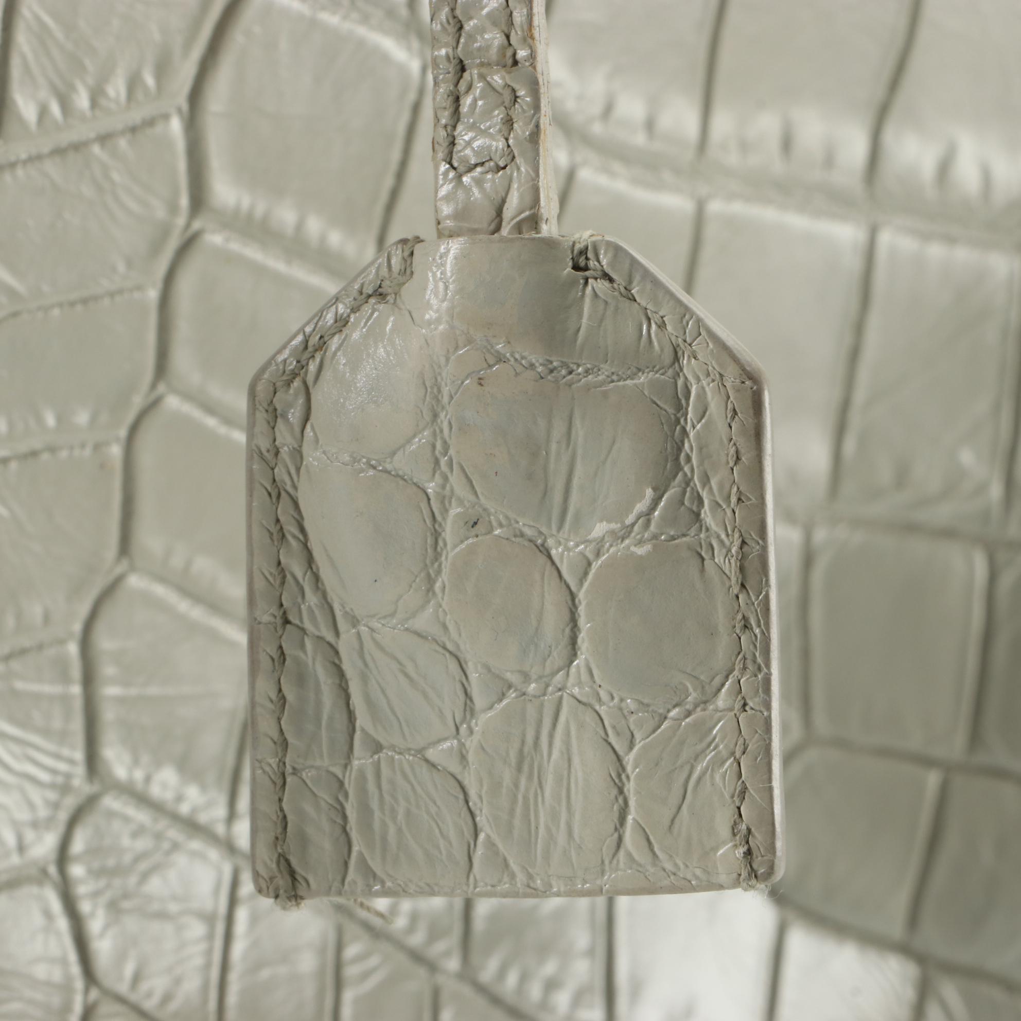 Saint Laurent Monogram Baby Cabas in Croc Embossed Leather