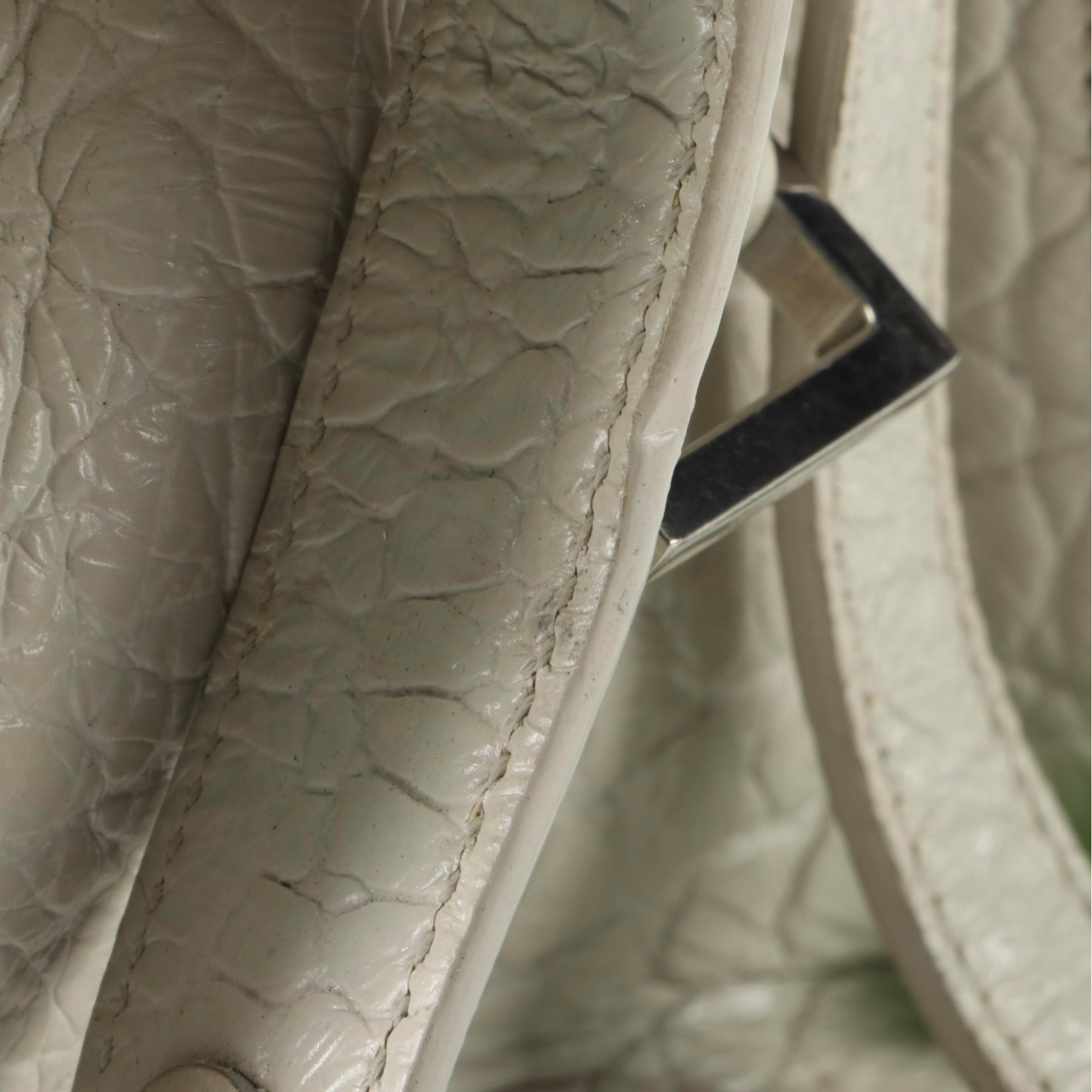 Saint Laurent Monogram Baby Cabas in Croc Embossed Leather