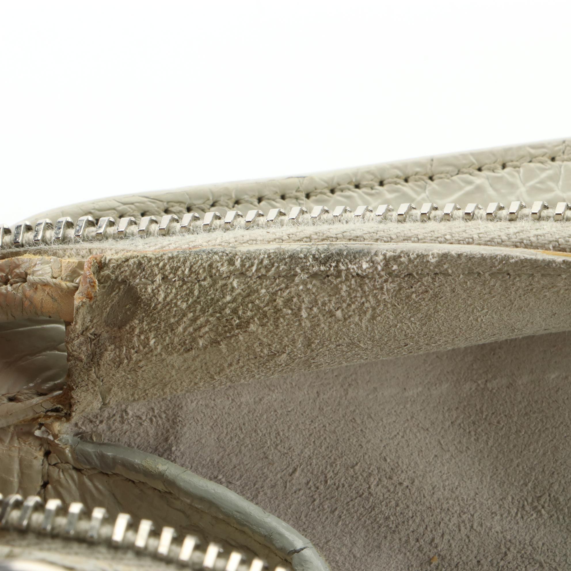 Saint Laurent Monogram Baby Cabas in Croc Embossed Leather