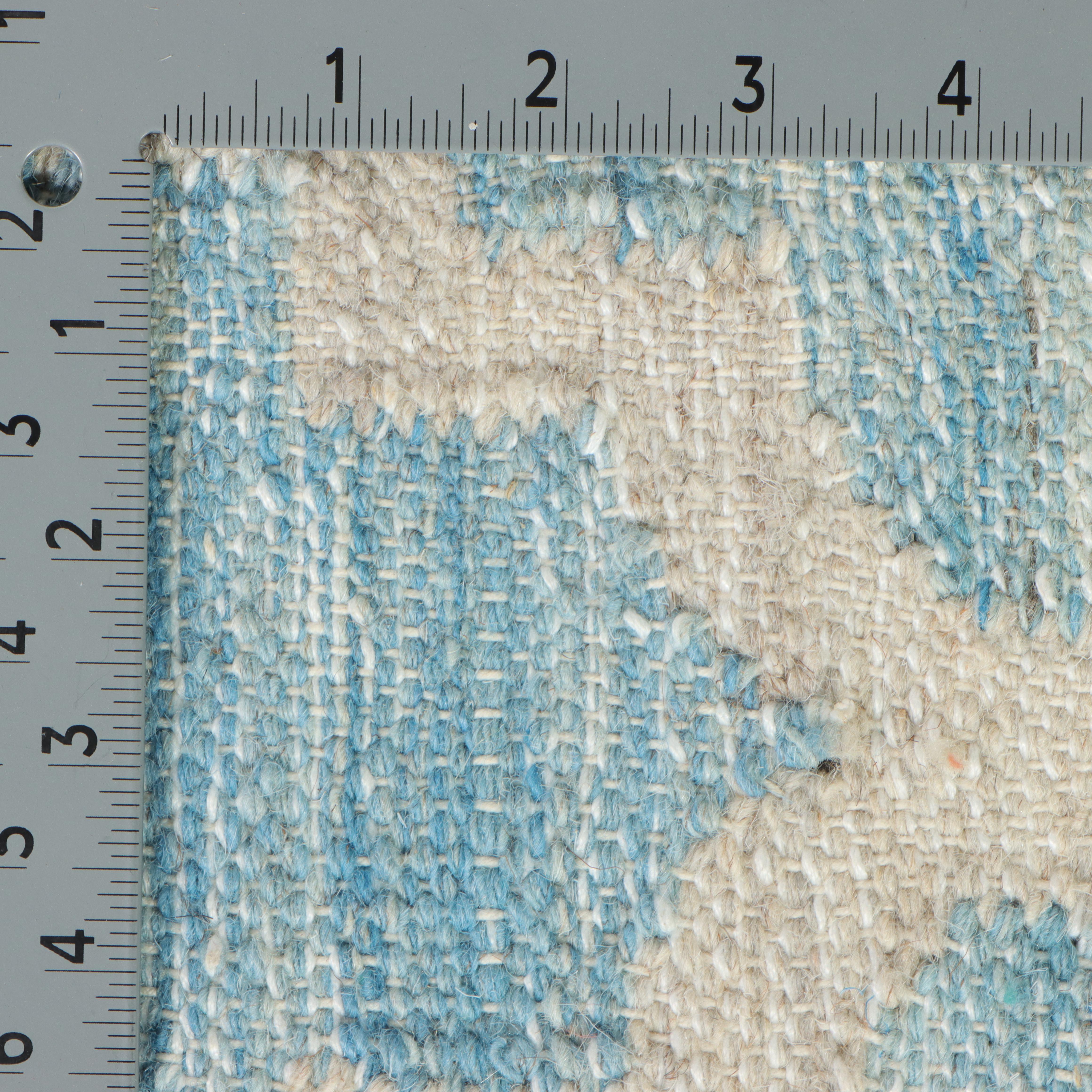 5'2 x 7'6 Handwoven Indian Dhurrie Lattice Area Rug