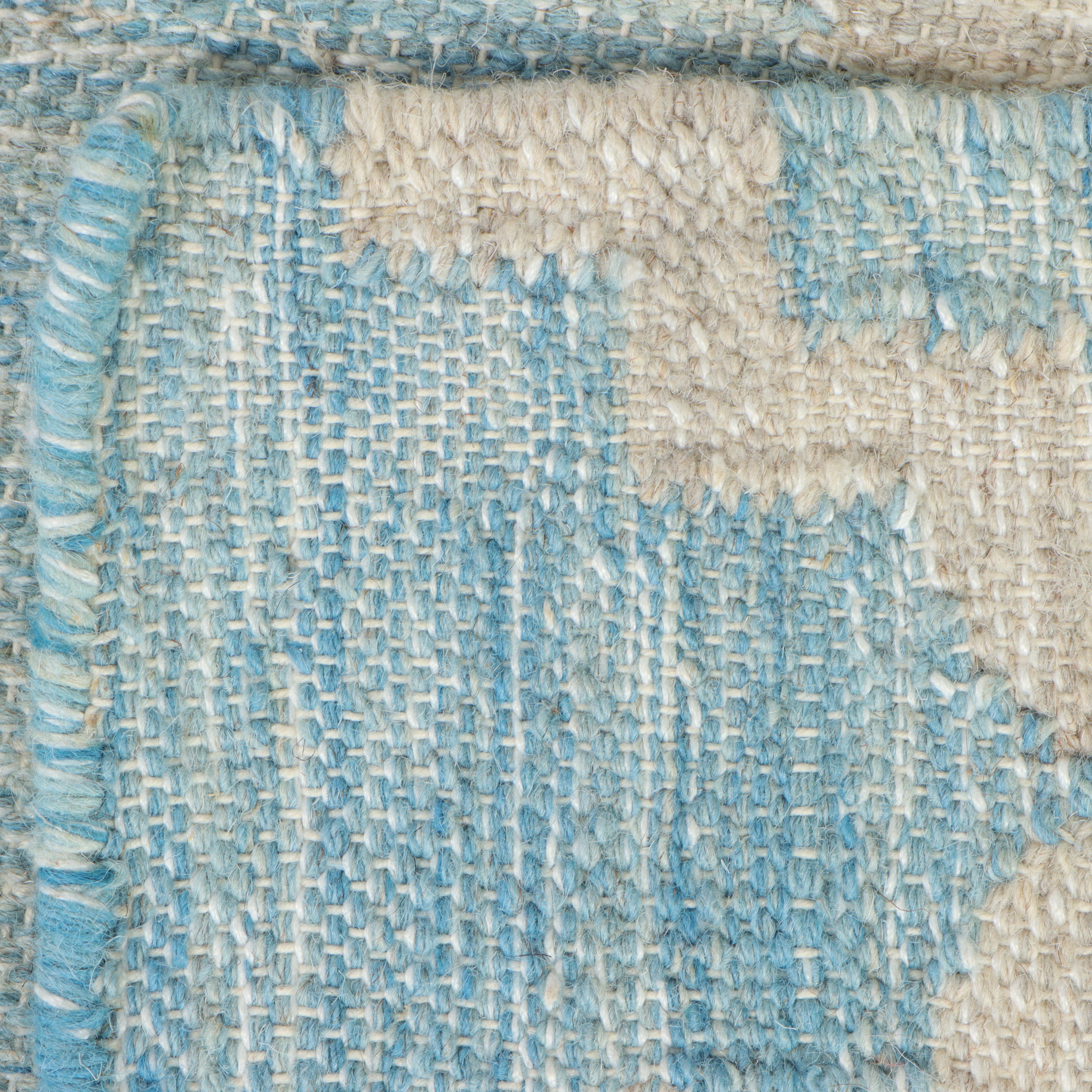 5'2 x 7'6 Handwoven Indian Dhurrie Lattice Area Rug