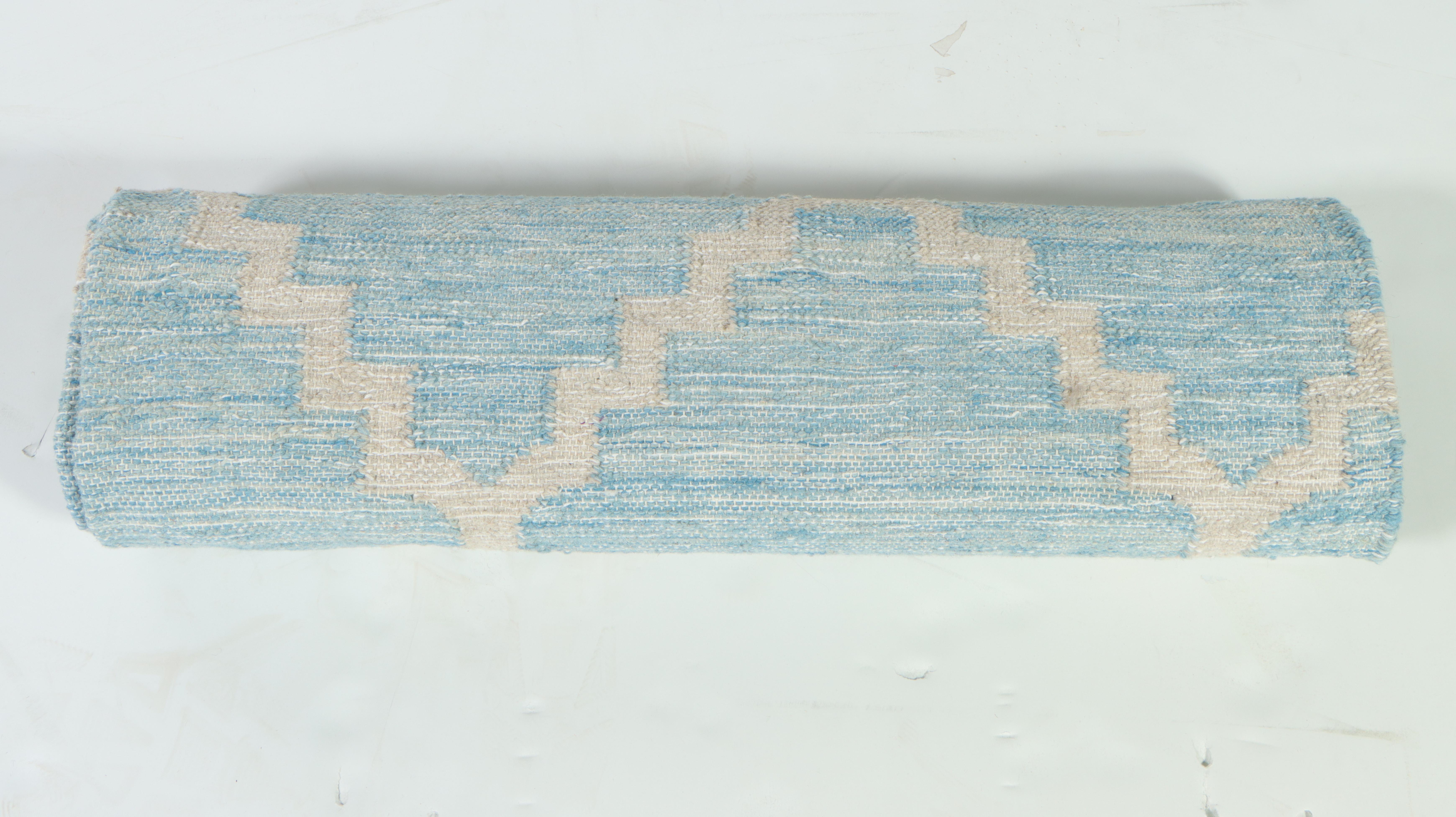 5'2 x 7'6 Handwoven Indian Dhurrie Lattice Area Rug