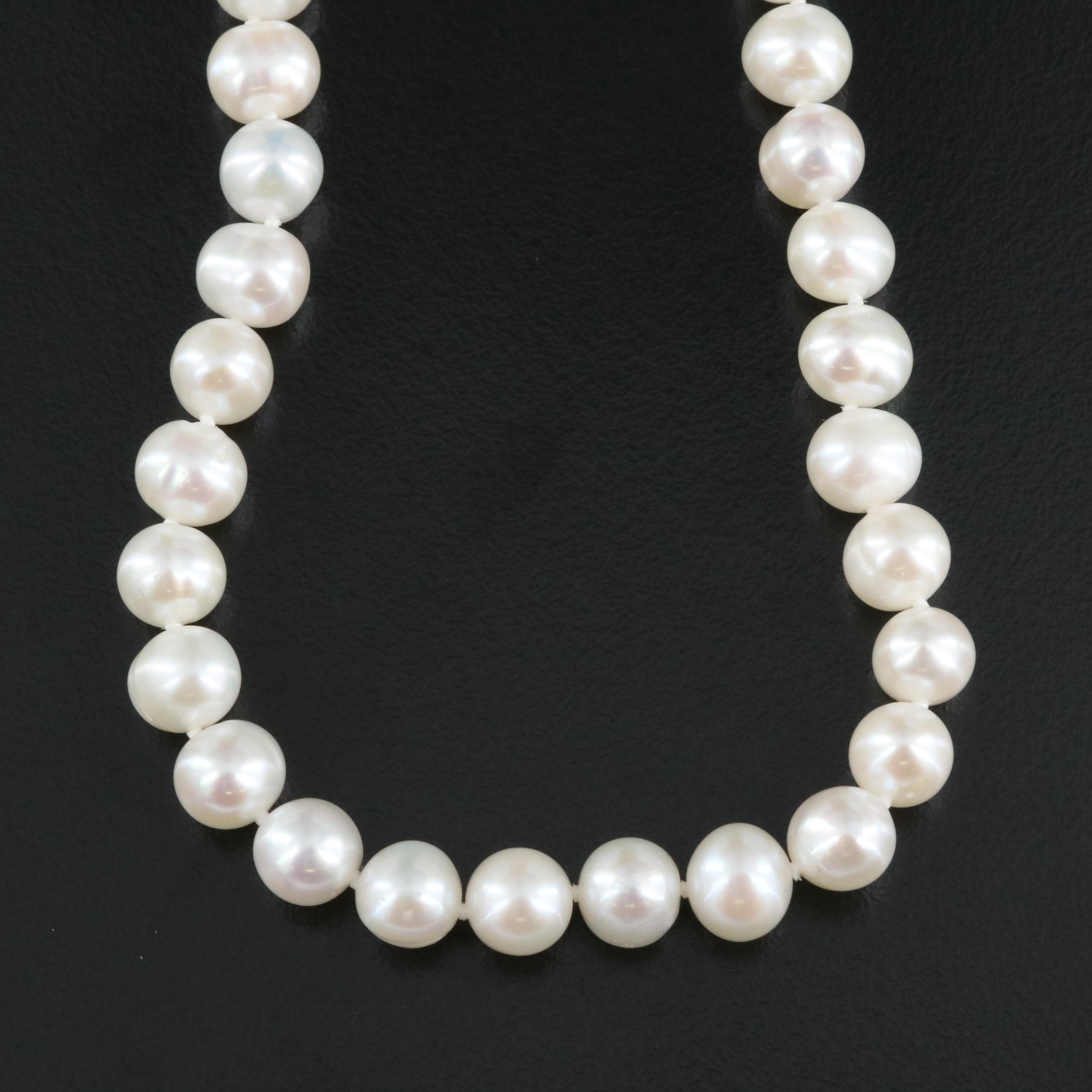 Pearl Necklace with 14K Clasp