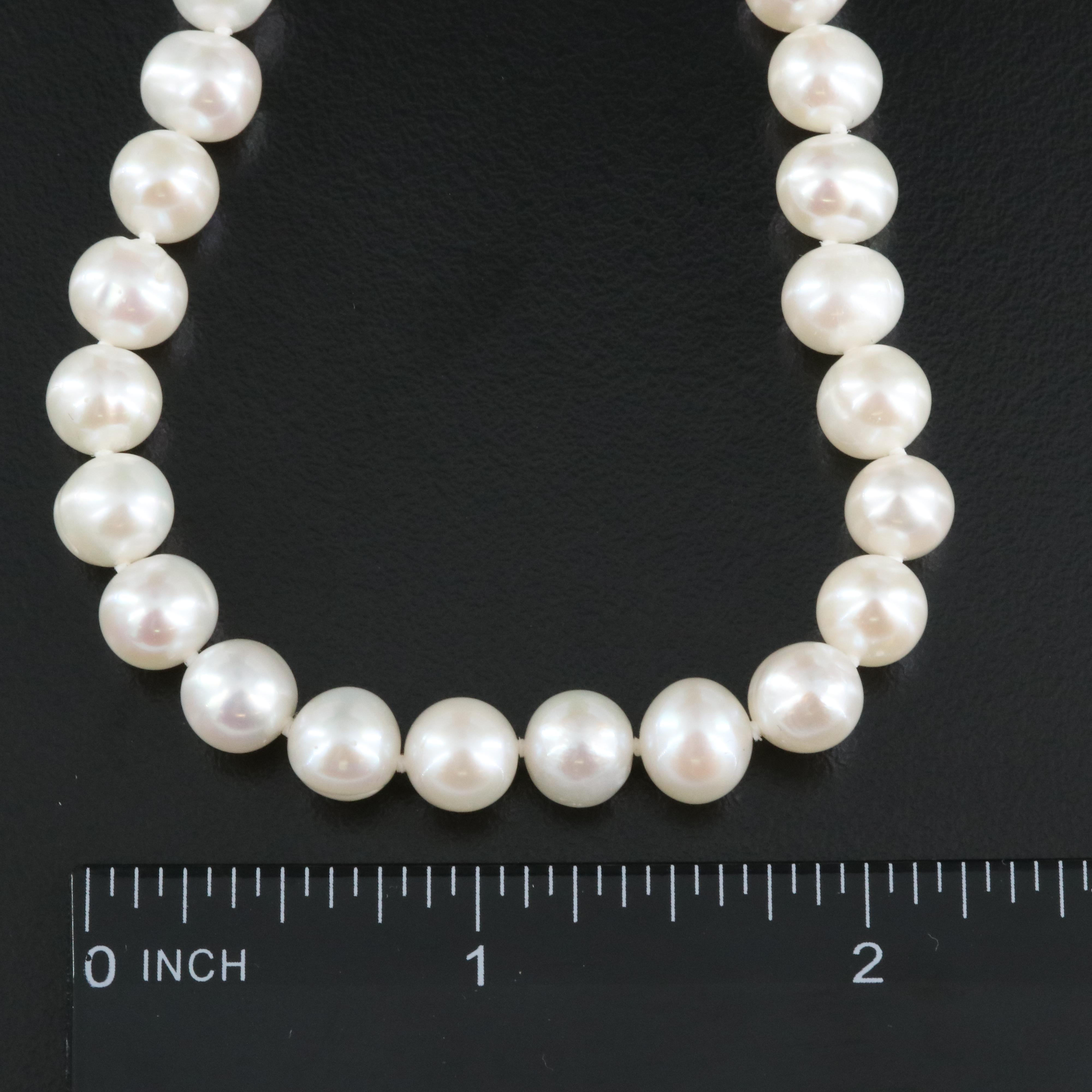 Pearl Necklace with 14K Clasp