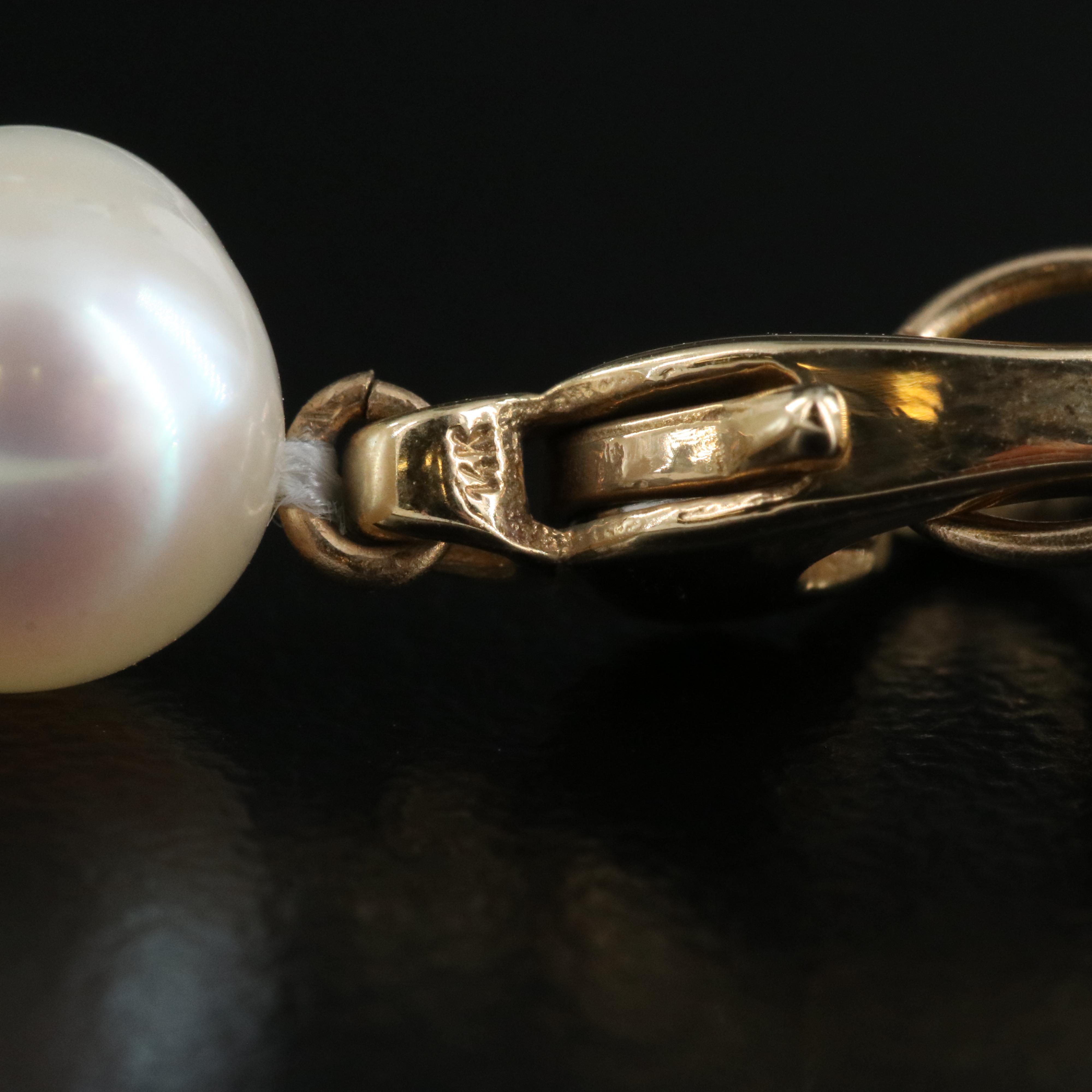 Pearl Necklace with 14K Clasp