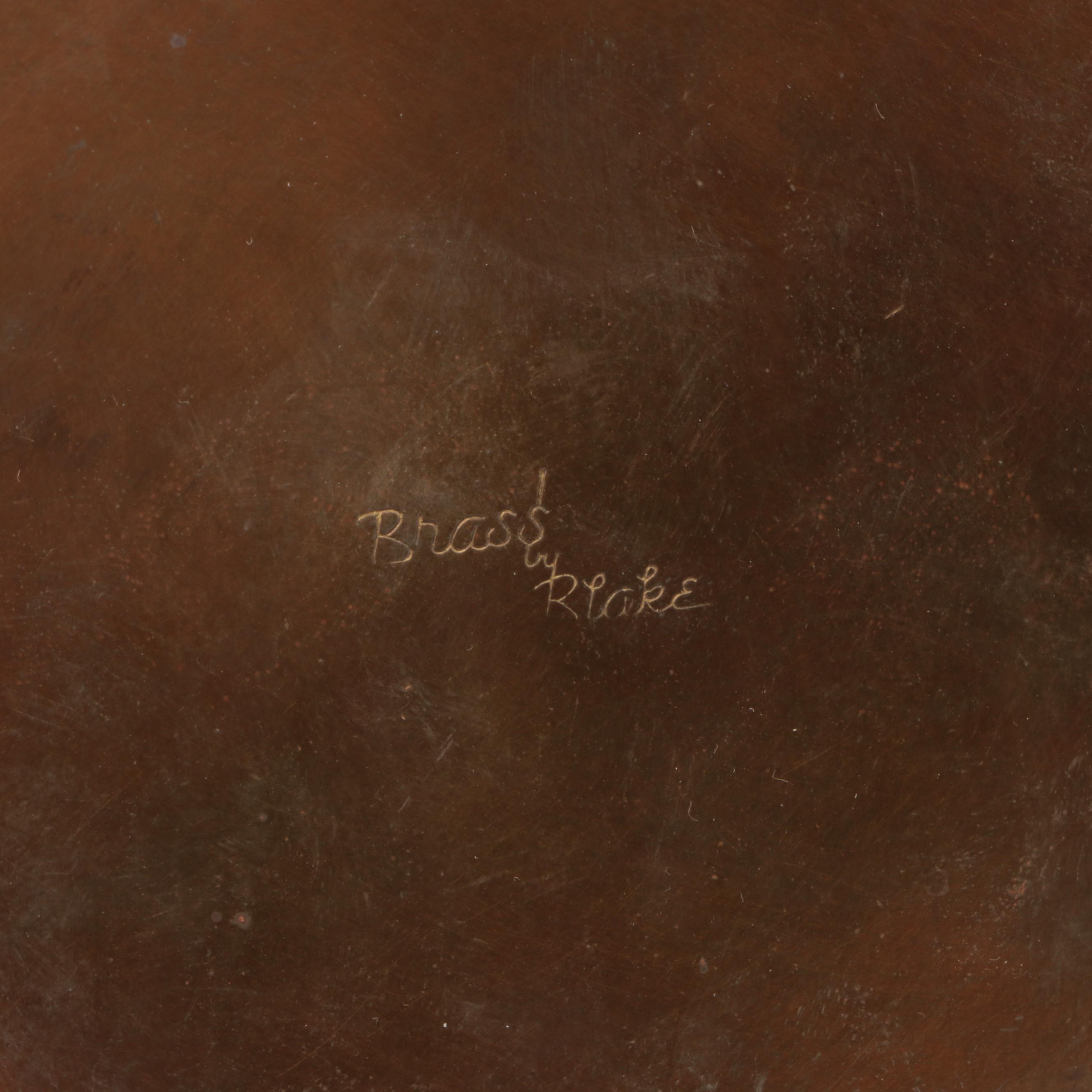 Neoclassical Style Glass Top Wood Tray with Candle Snuffer and Other Brass Décor