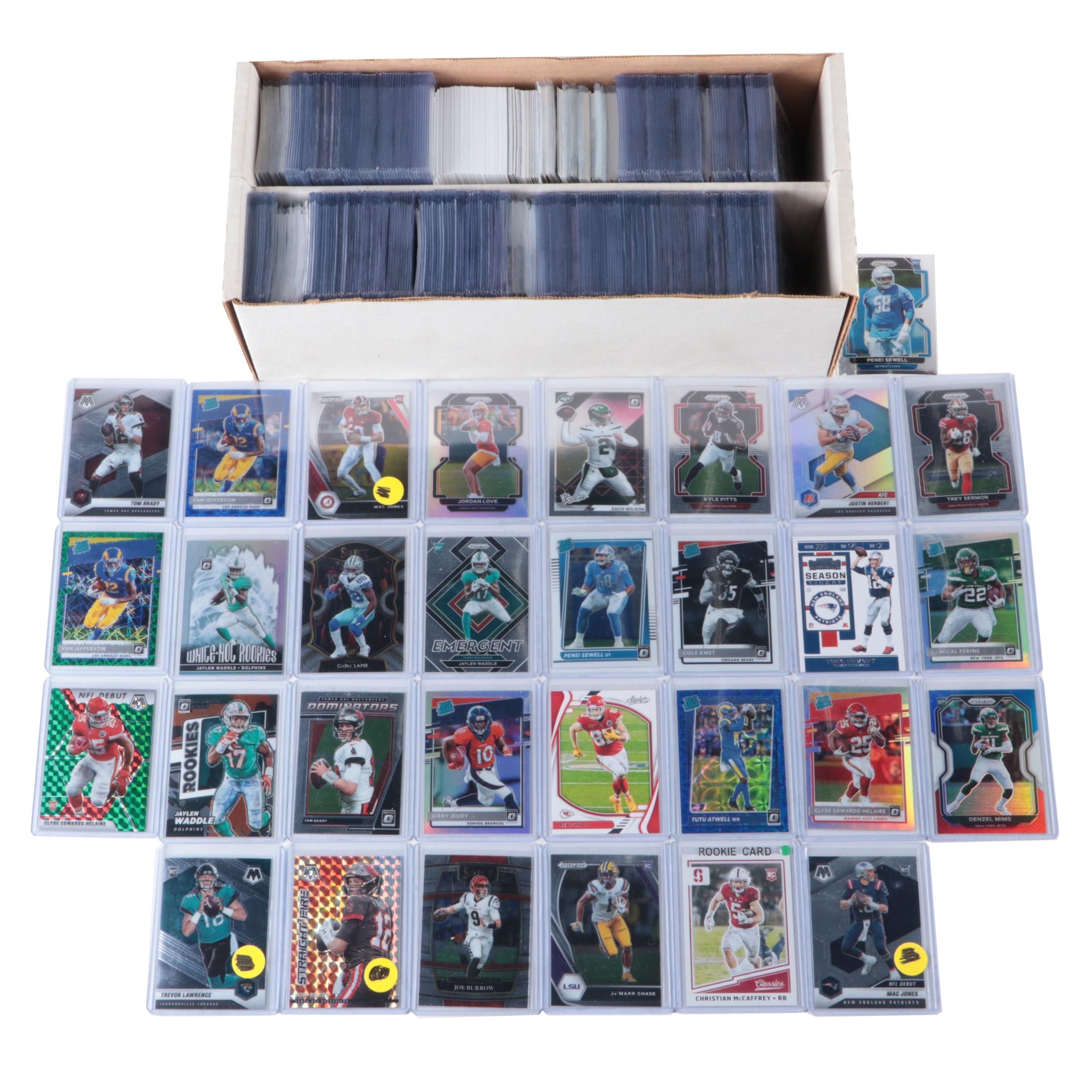 Panini Football Cards Including Chase, Other Rookies, Burrow, More, 2020s