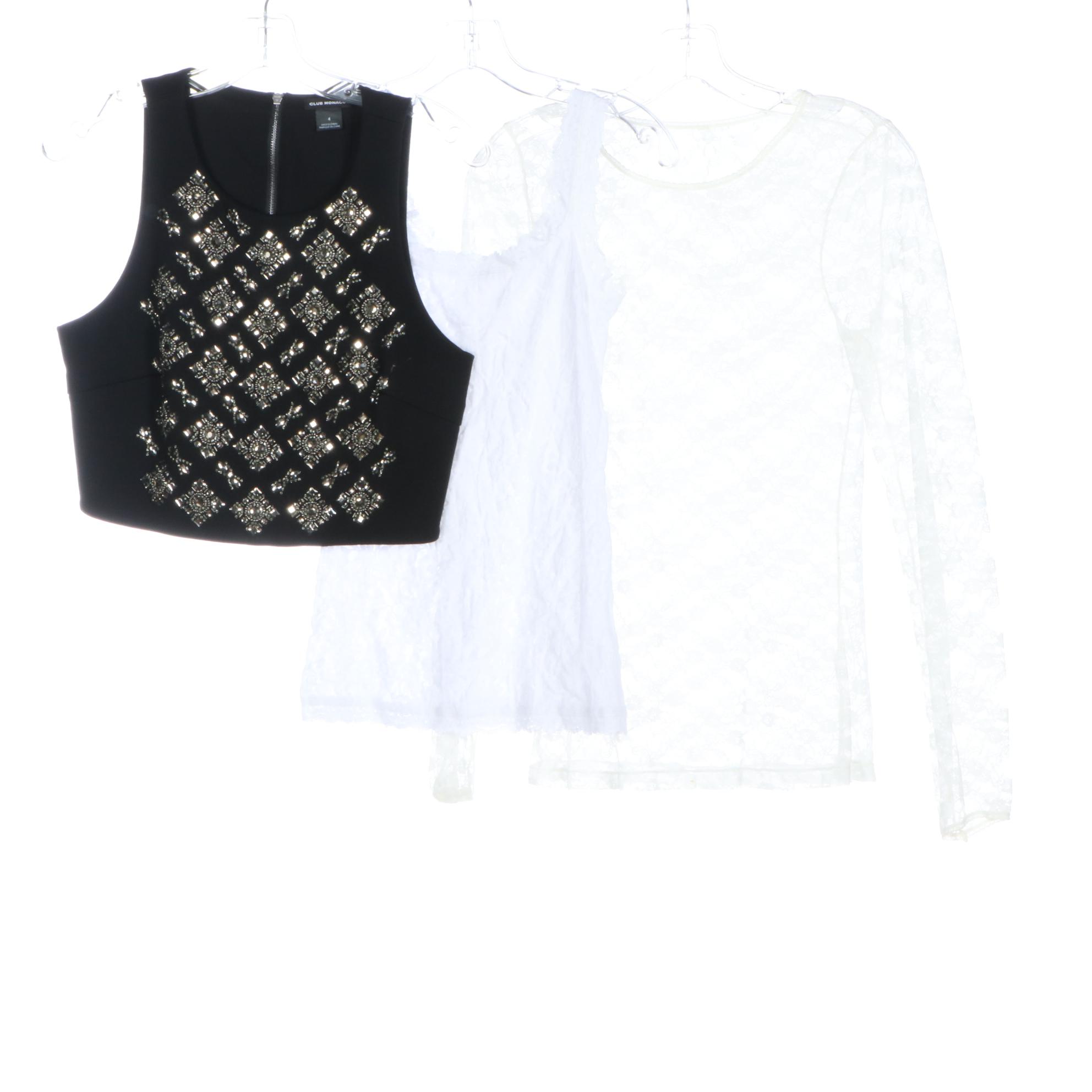 Club Monaco Beaded Top, Vila Milano Sweater, A.N. Designs Lace Top and More