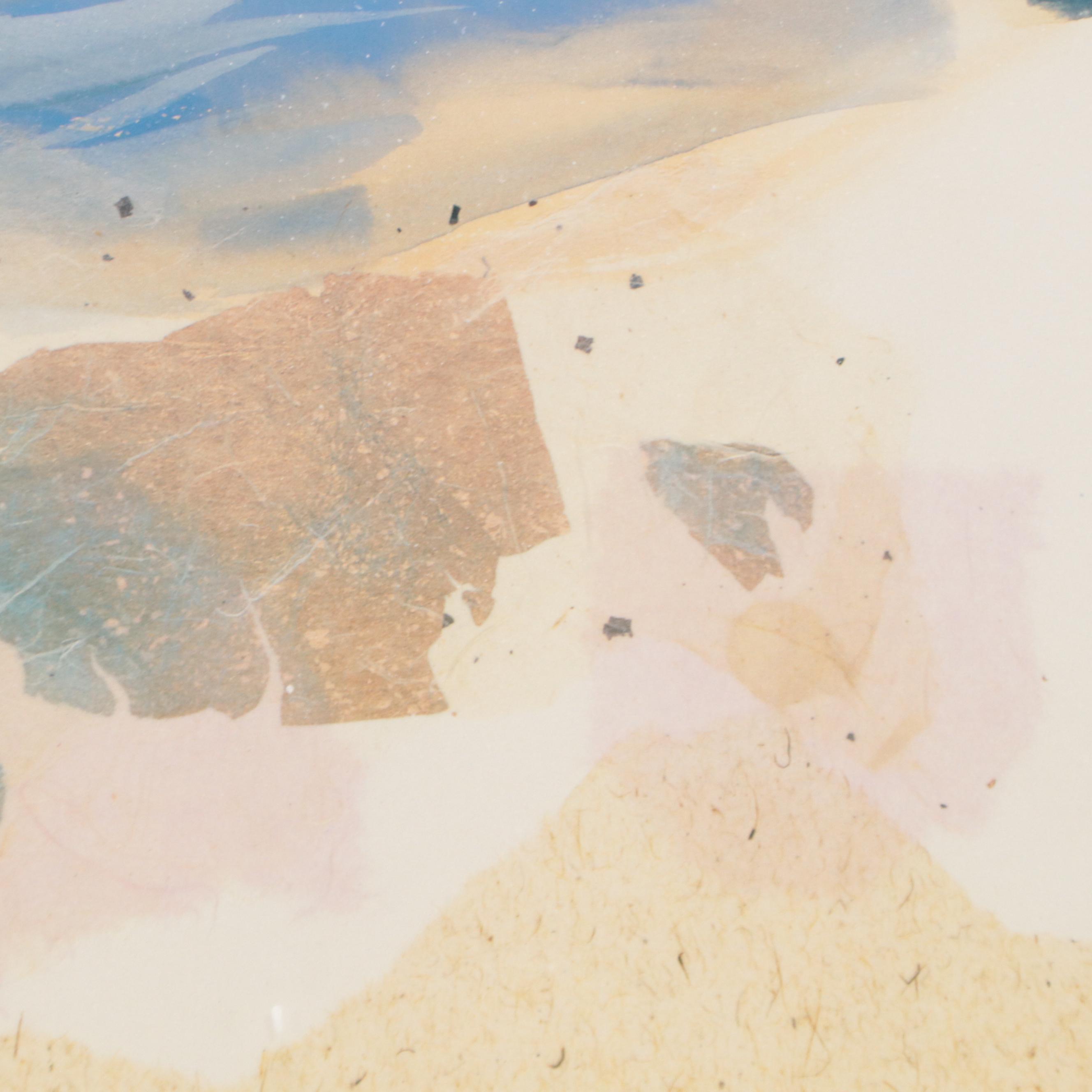 Harold E. Larsen Southwestern Landscape Offset Lithograph "Monument Valley,"