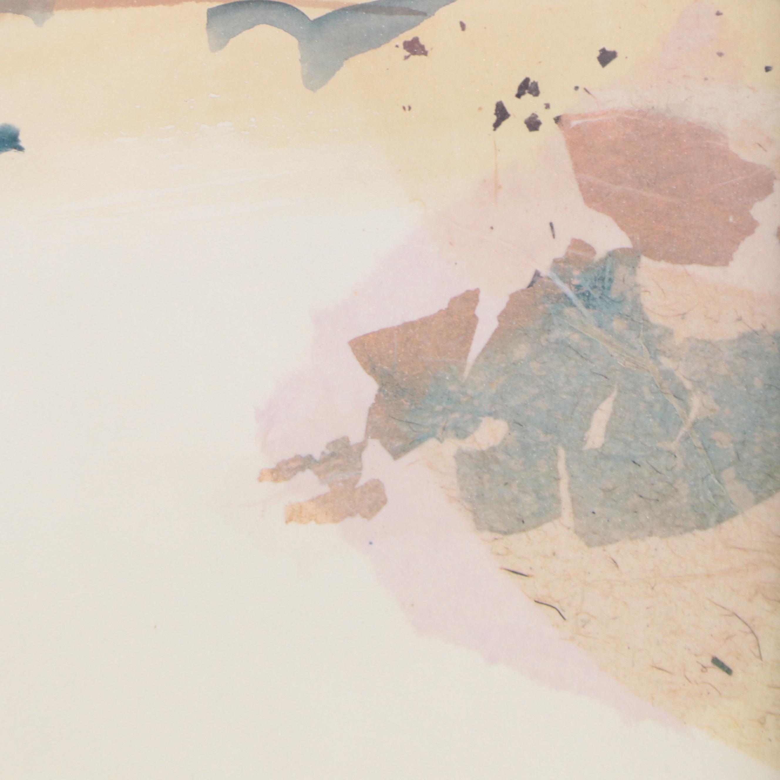 Harold E. Larsen Southwestern Landscape Offset Lithograph "Monument Valley,"