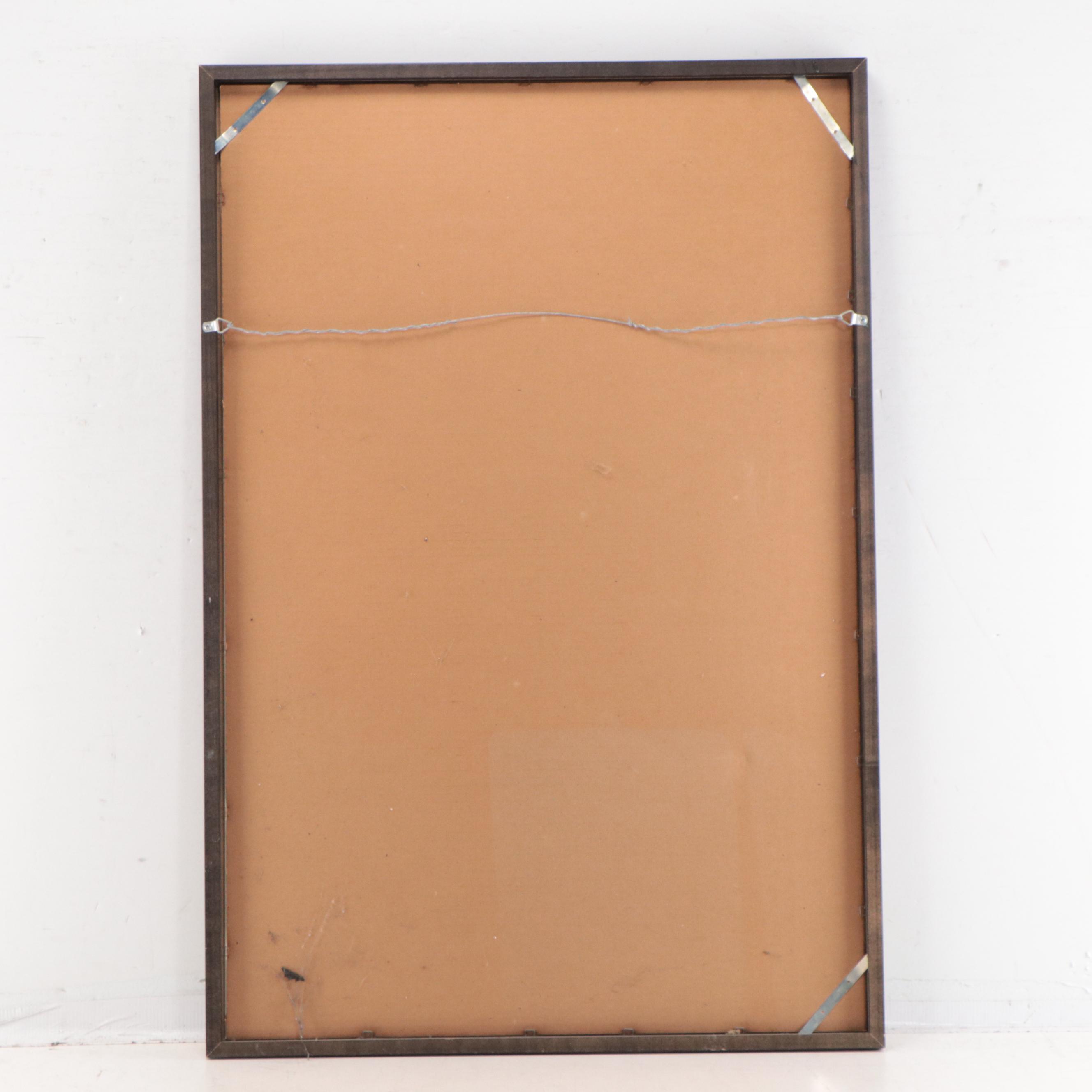 Harold E. Larsen Southwestern Landscape Offset Lithograph "Monument Valley,"