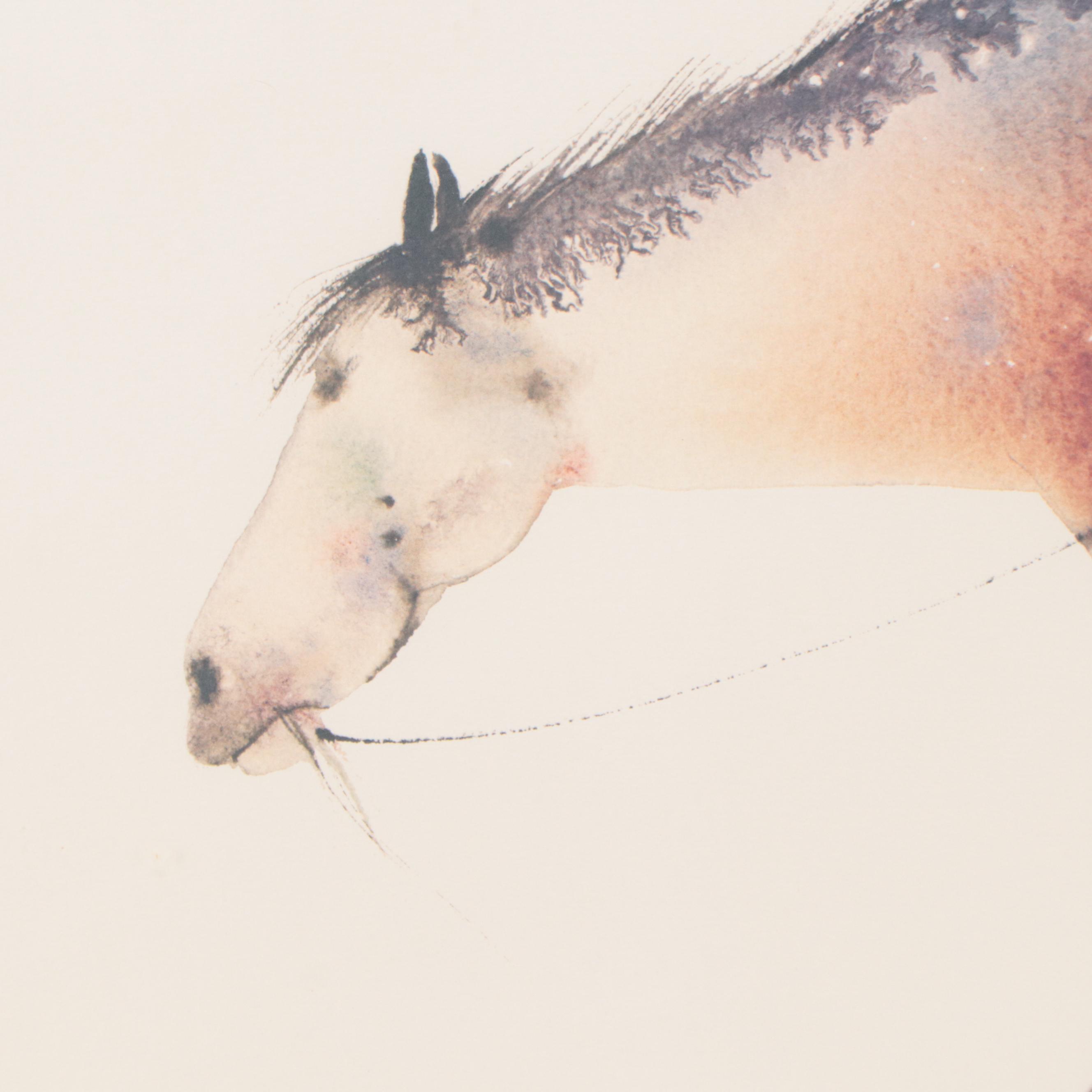 Offset Lithograph After Carol Grigg "Song to Mother Moon," Late 20th Century