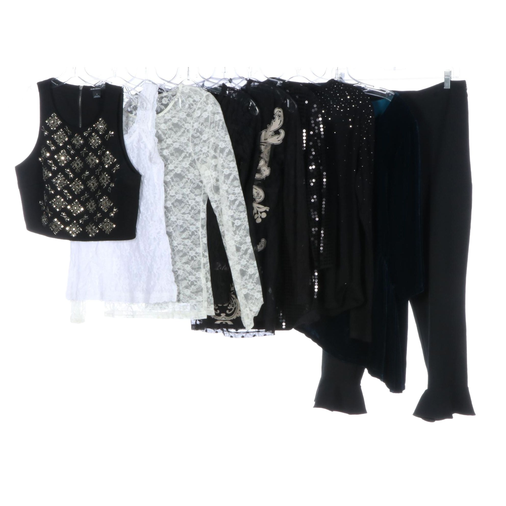 Club Monaco Beaded Top, Vila Milano Sweater, A.N. Designs Lace Top and More