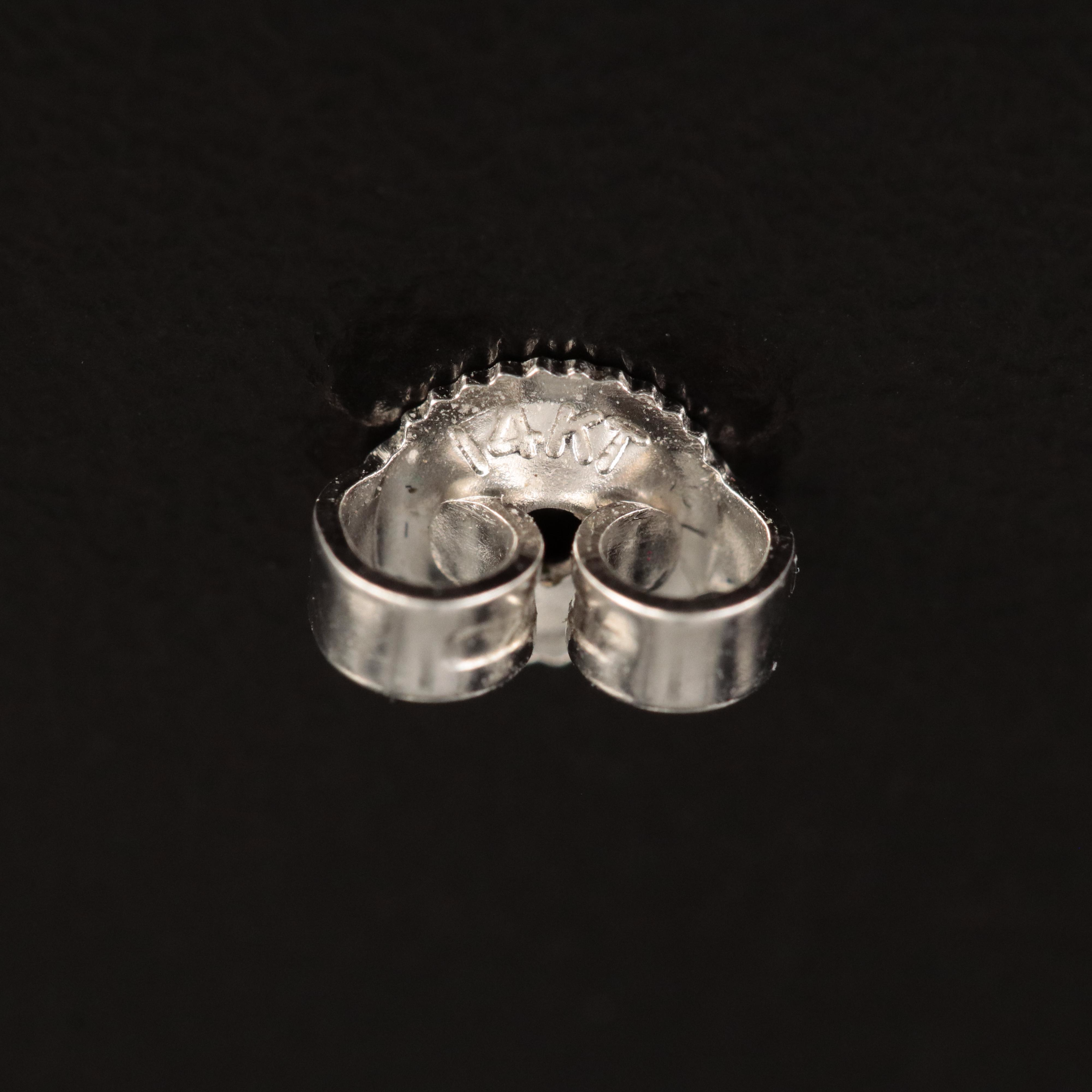 14K Jadeite and Diamond Earrings with Milgrain Details