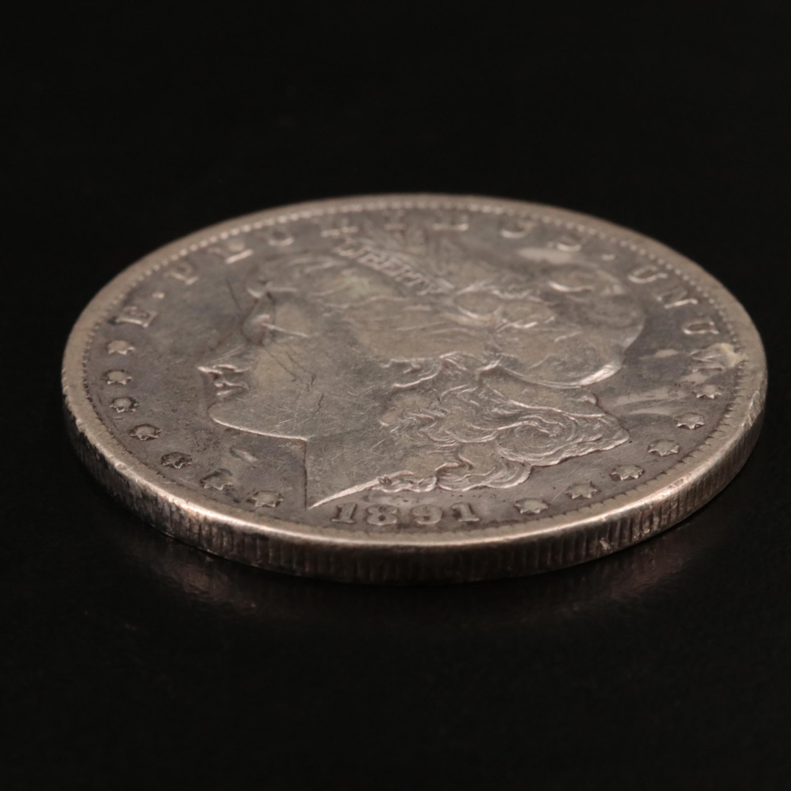 1891-CC Morgan Silver Dollar