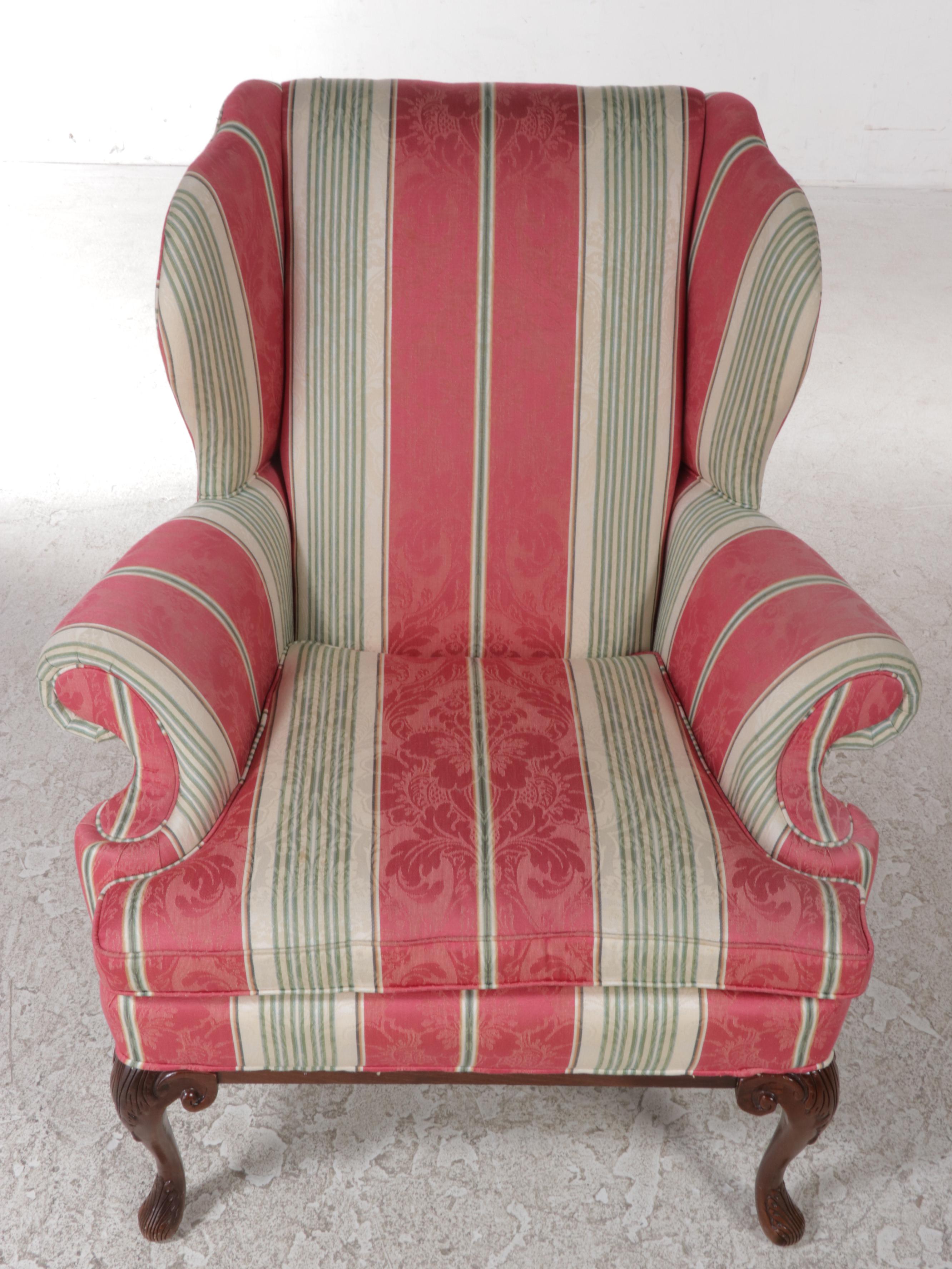Fairfield Chair Co. George II Style Custom-Upholstered Wingback Armchair