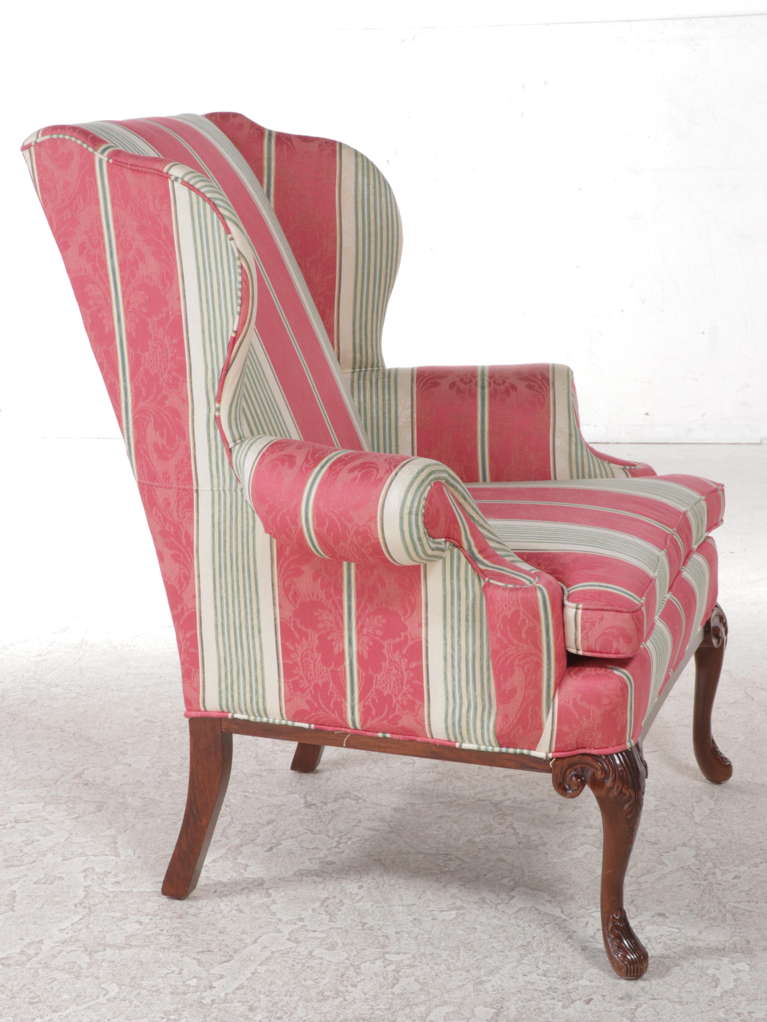 Fairfield Chair Co. George II Style Custom-Upholstered Wingback Armchair