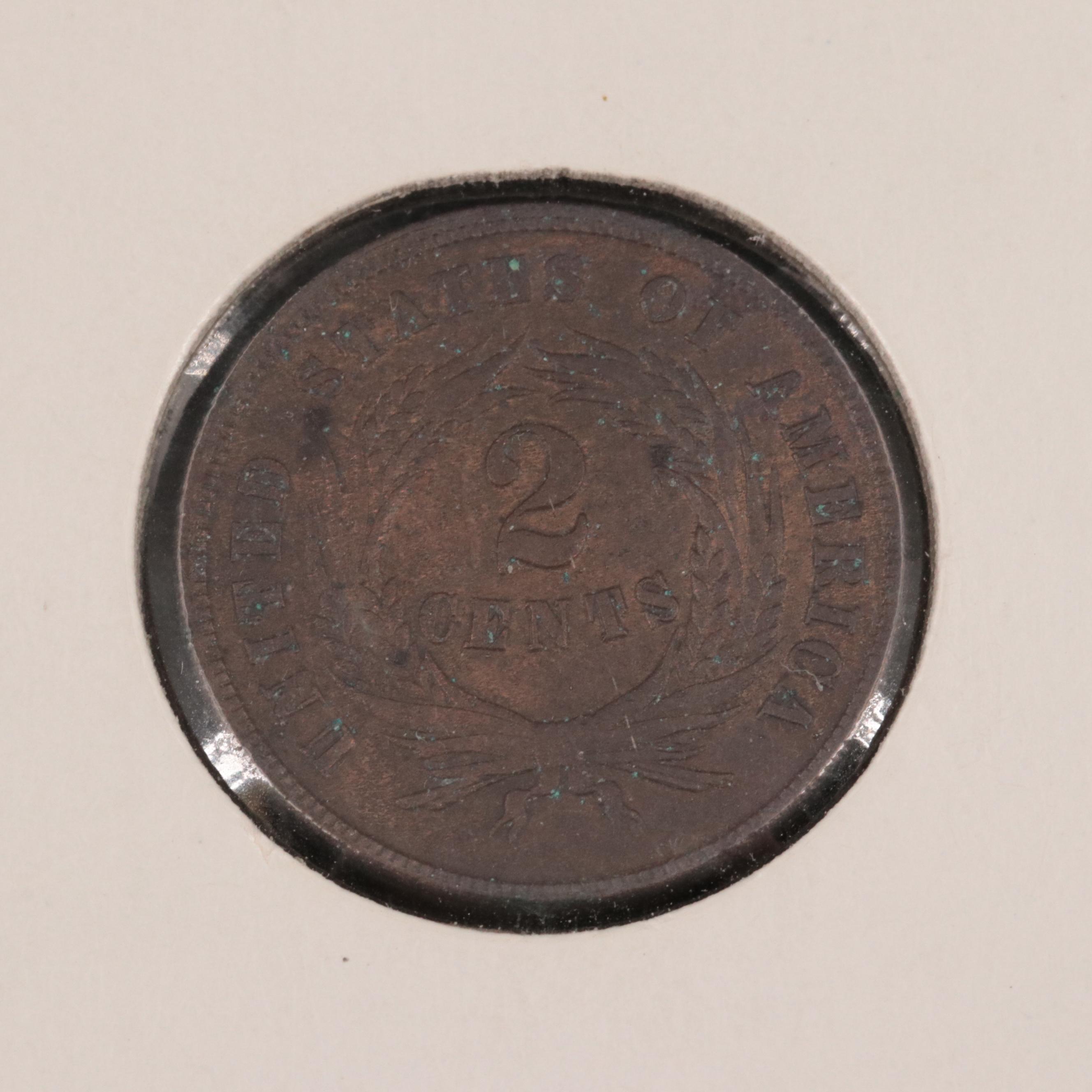 1864 and 1865 Two-Cent Shield Coins