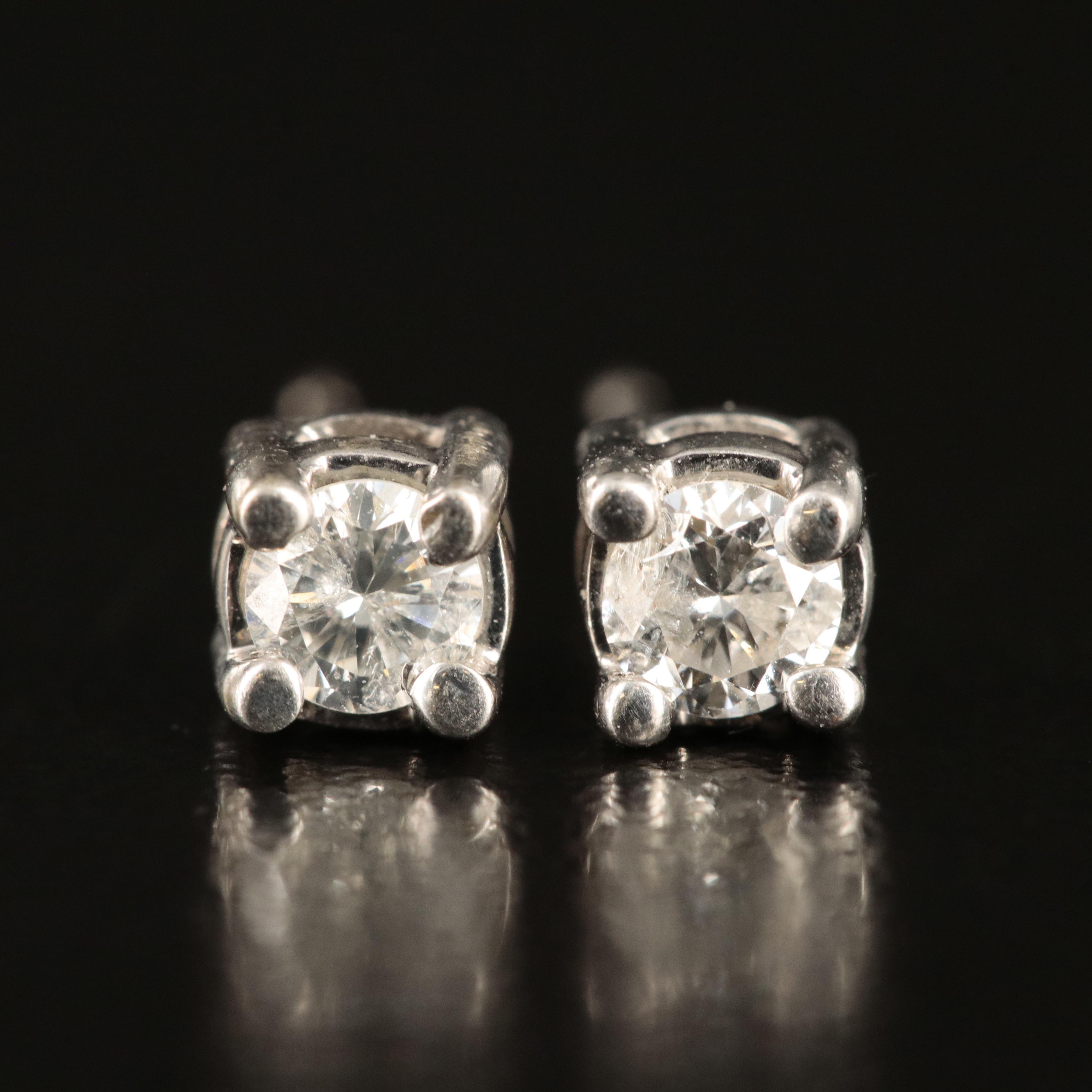 14K 0.24 CTW Diamond Stud Earrings