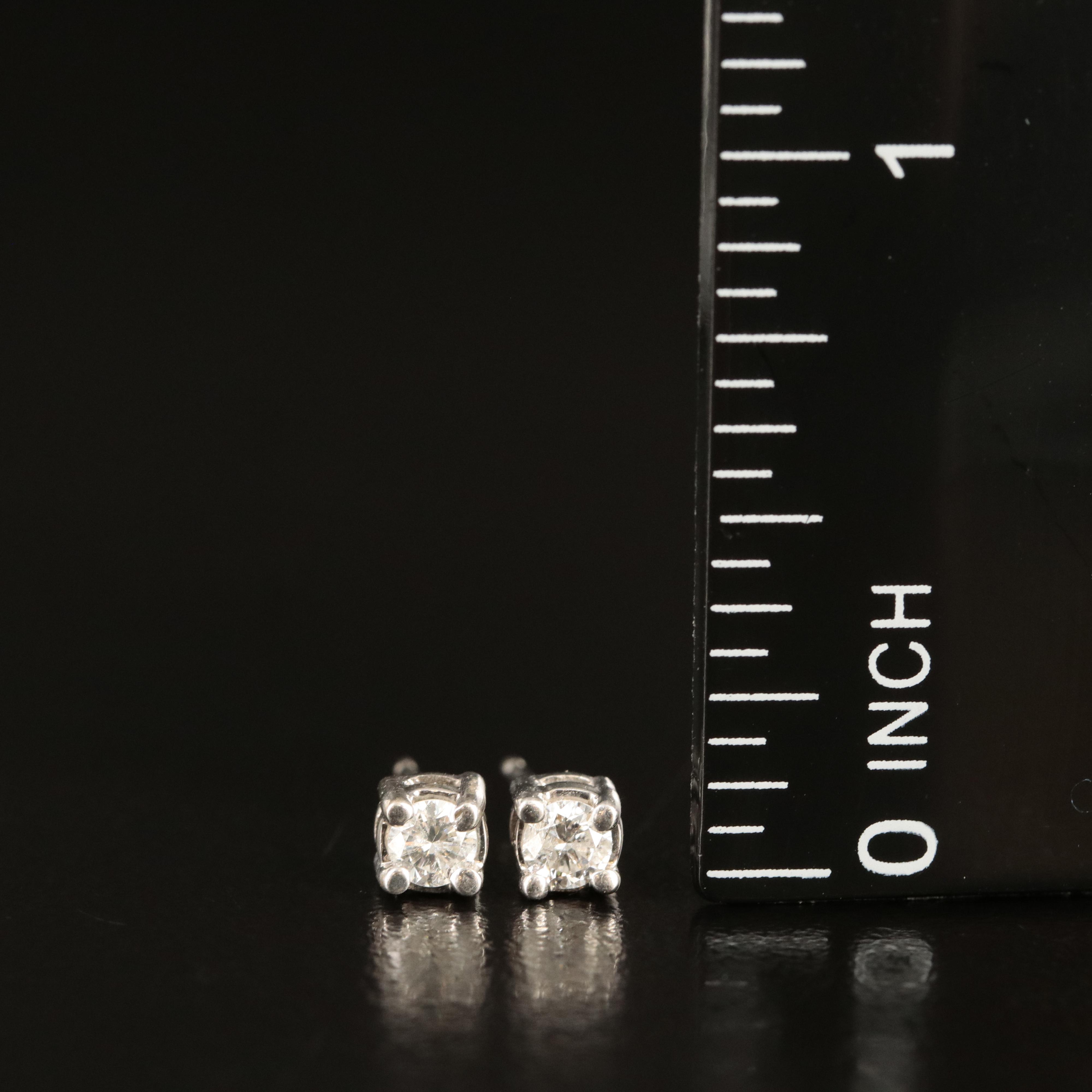 14K 0.24 CTW Diamond Stud Earrings