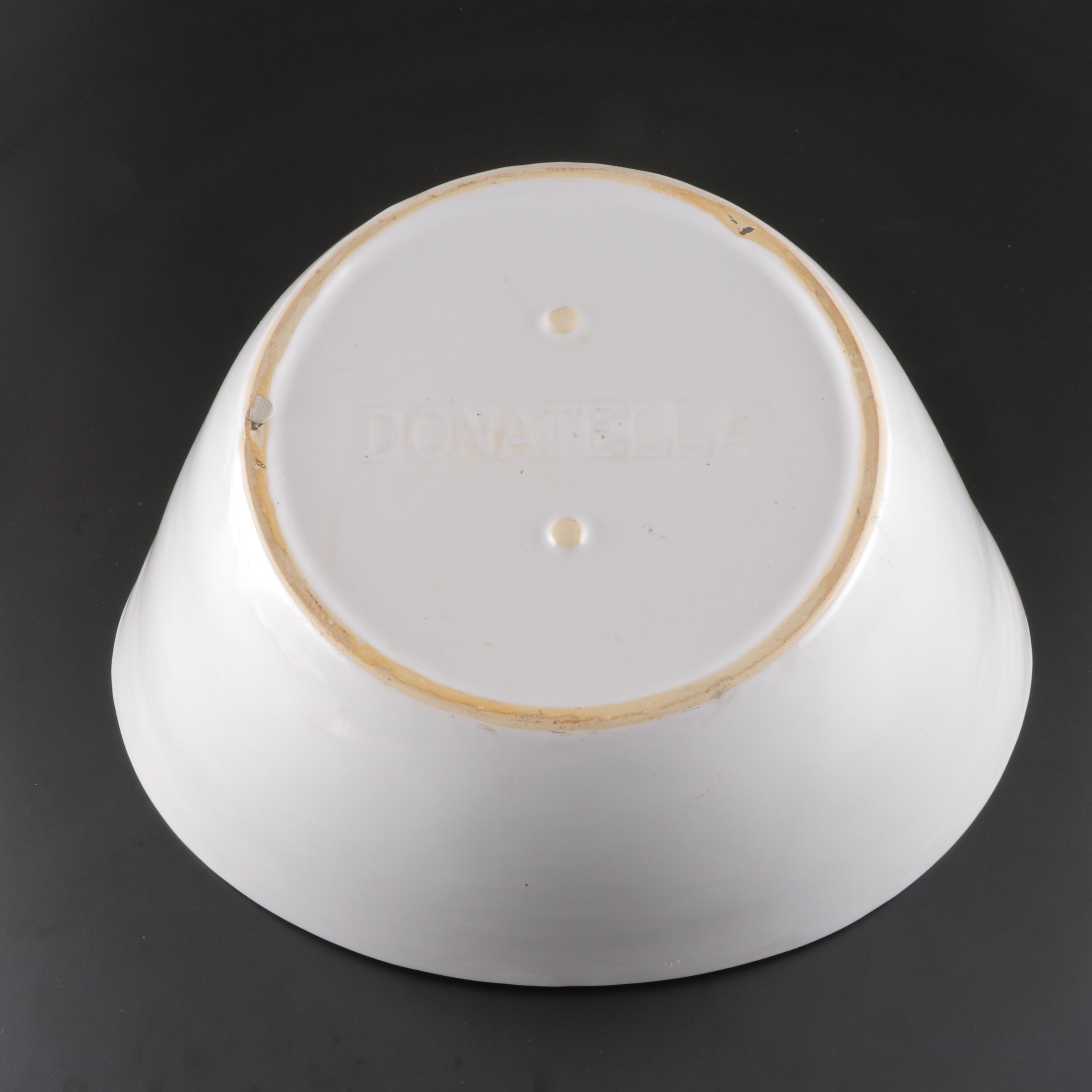 Donatella Oversized Parcel Gilt Ceramic Bowl