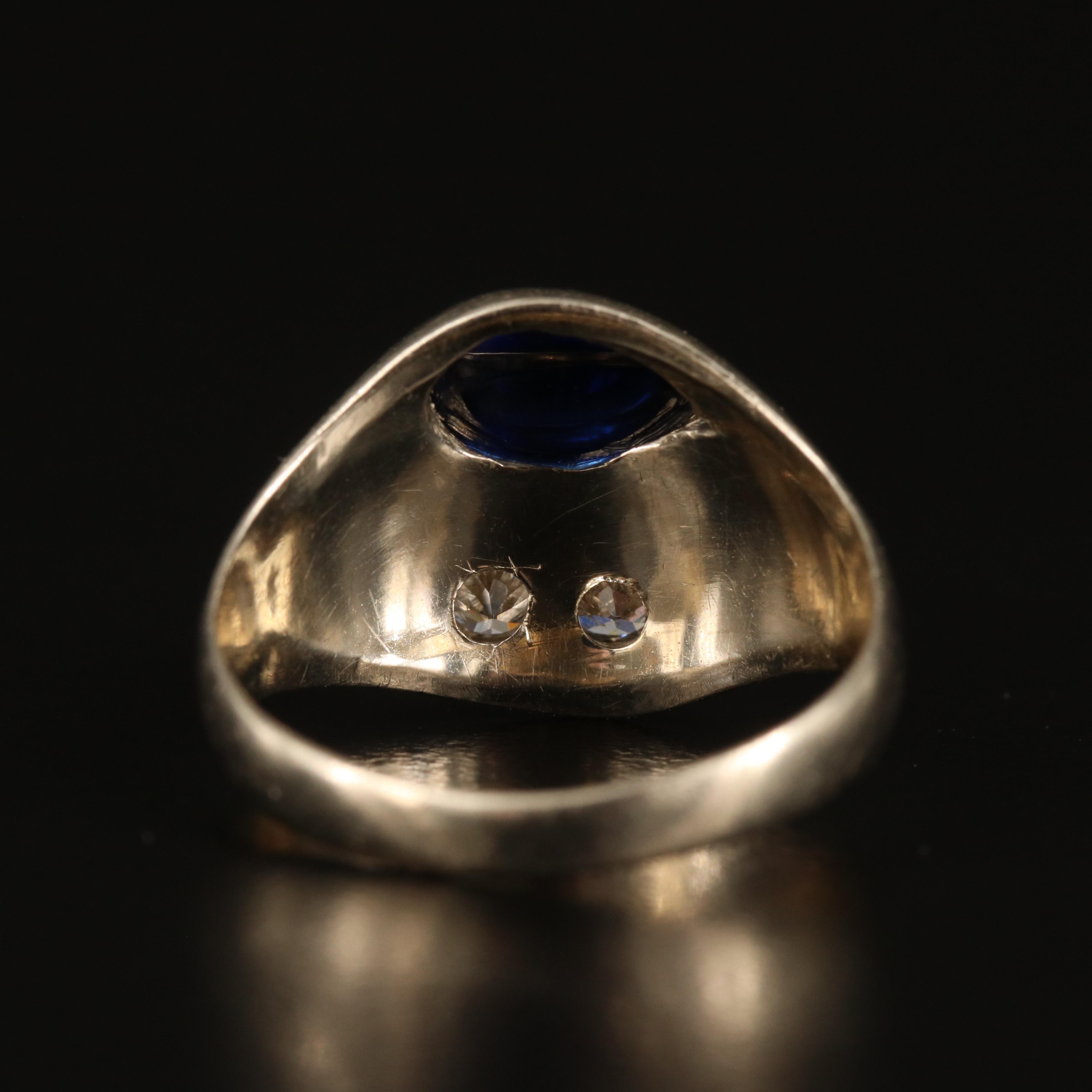 Vintage 14K Sapphire and Diamond Ring