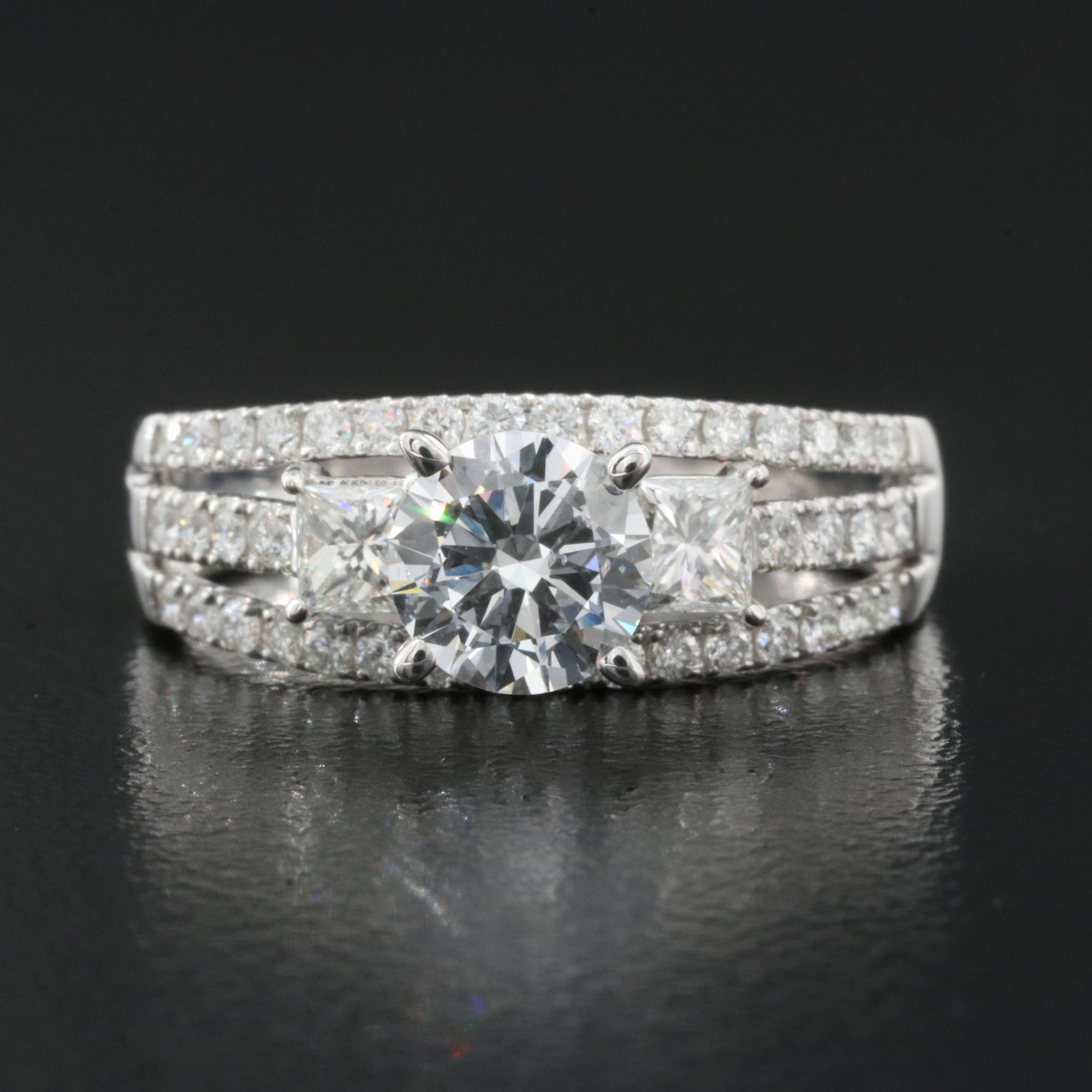 14K 1.53 CTW Lab Grown Diamond Ring