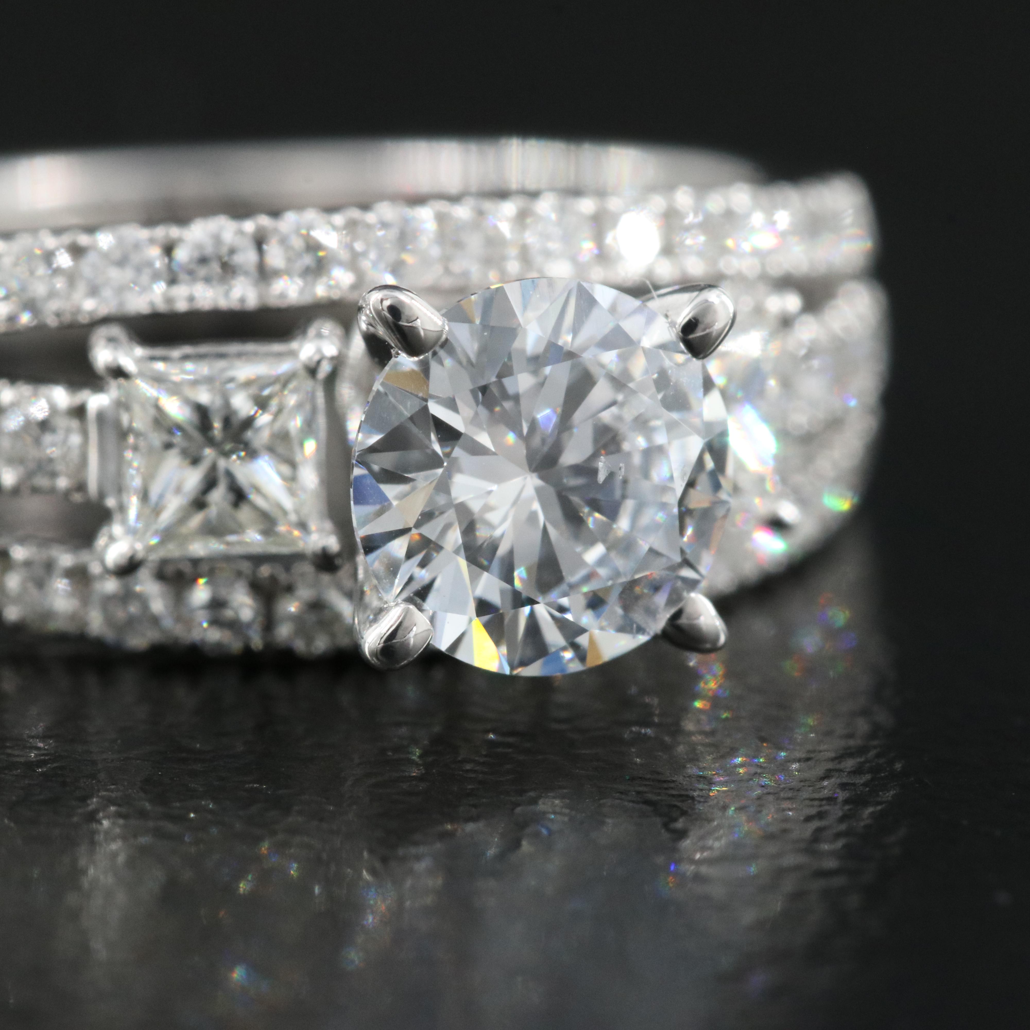14K 1.53 CTW Lab Grown Diamond Ring