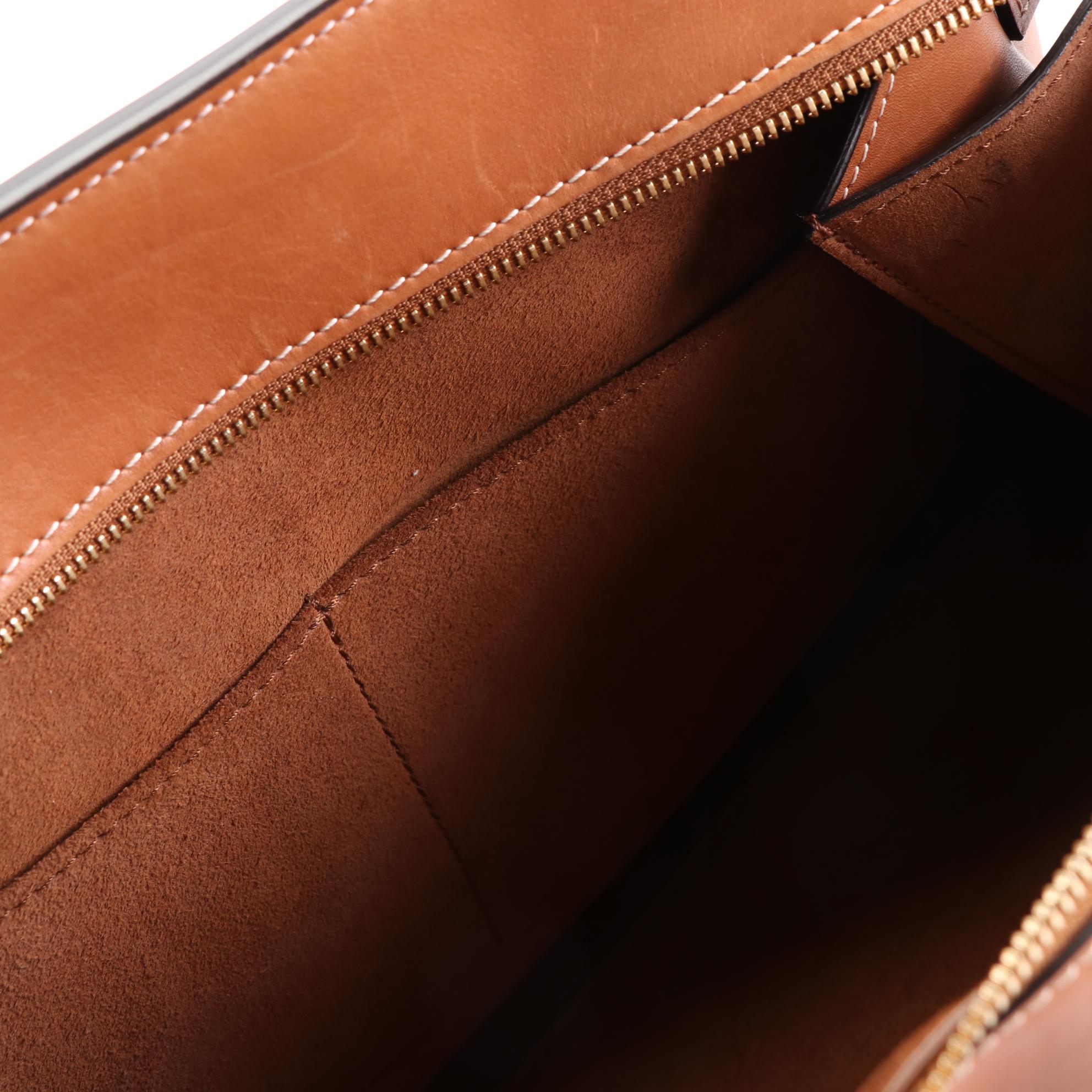 Céline Edge Top Handle Bag in Calfskin Leather