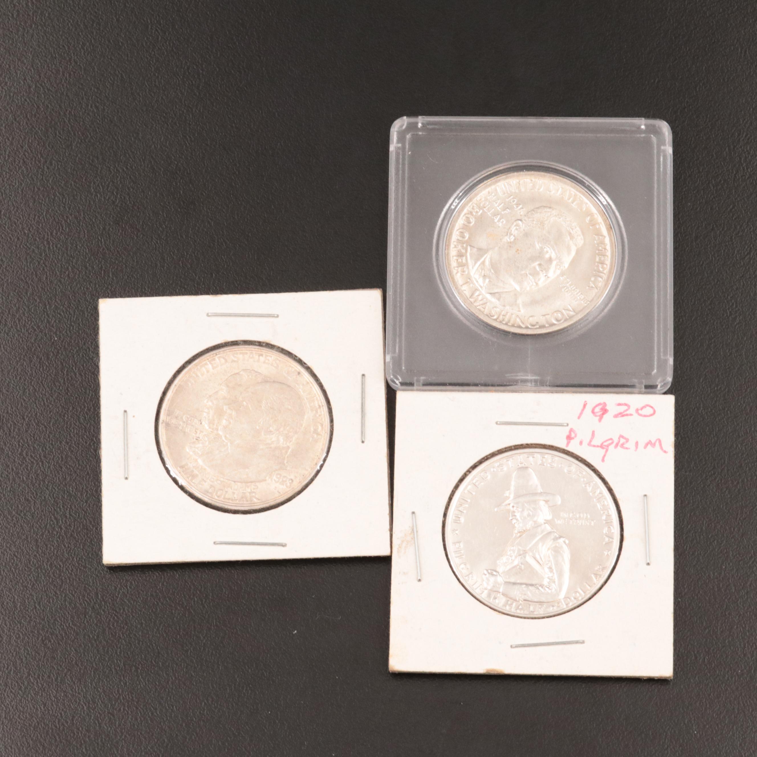 Three Classic Commemorative Silver Half Dollars