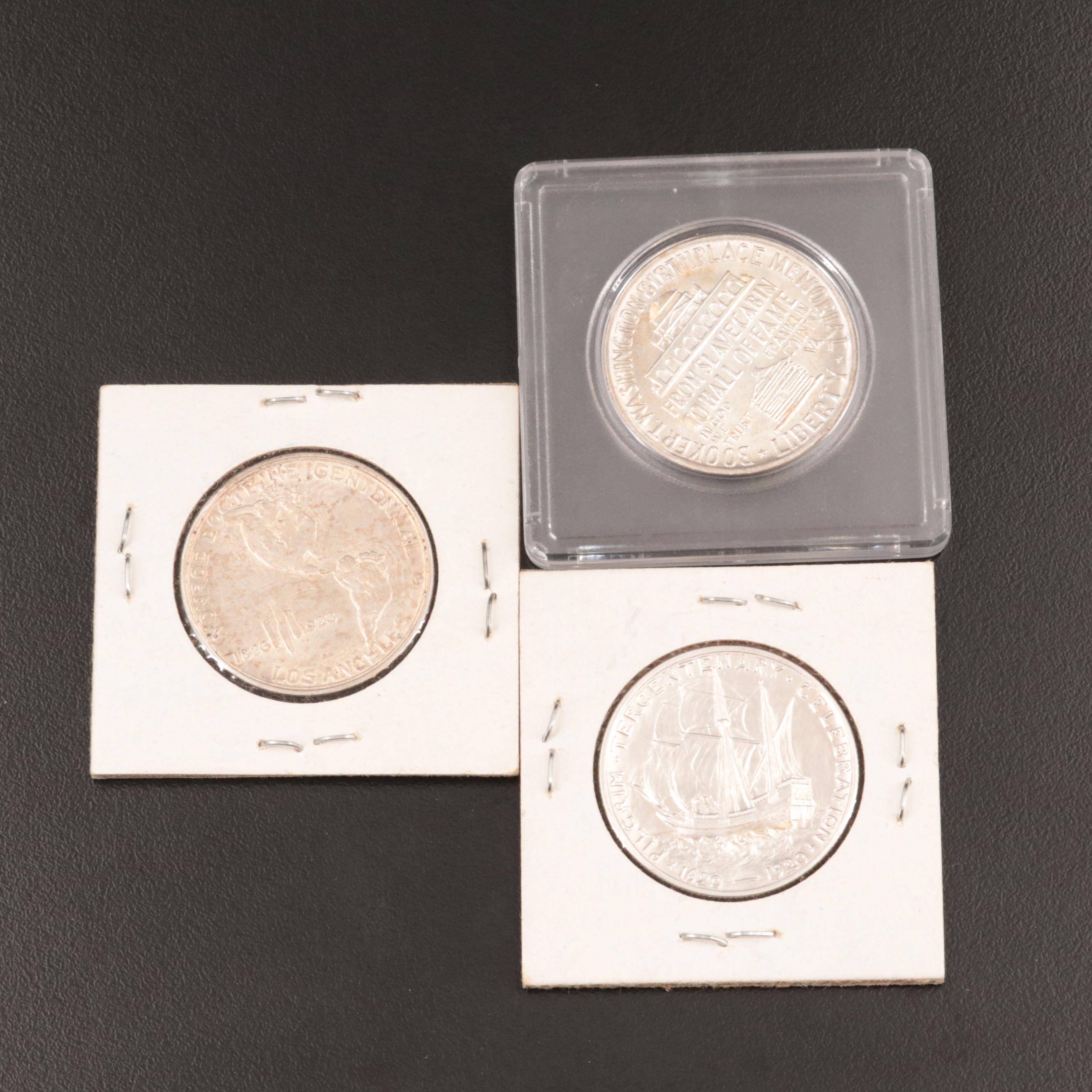 Three Classic Commemorative Silver Half Dollars