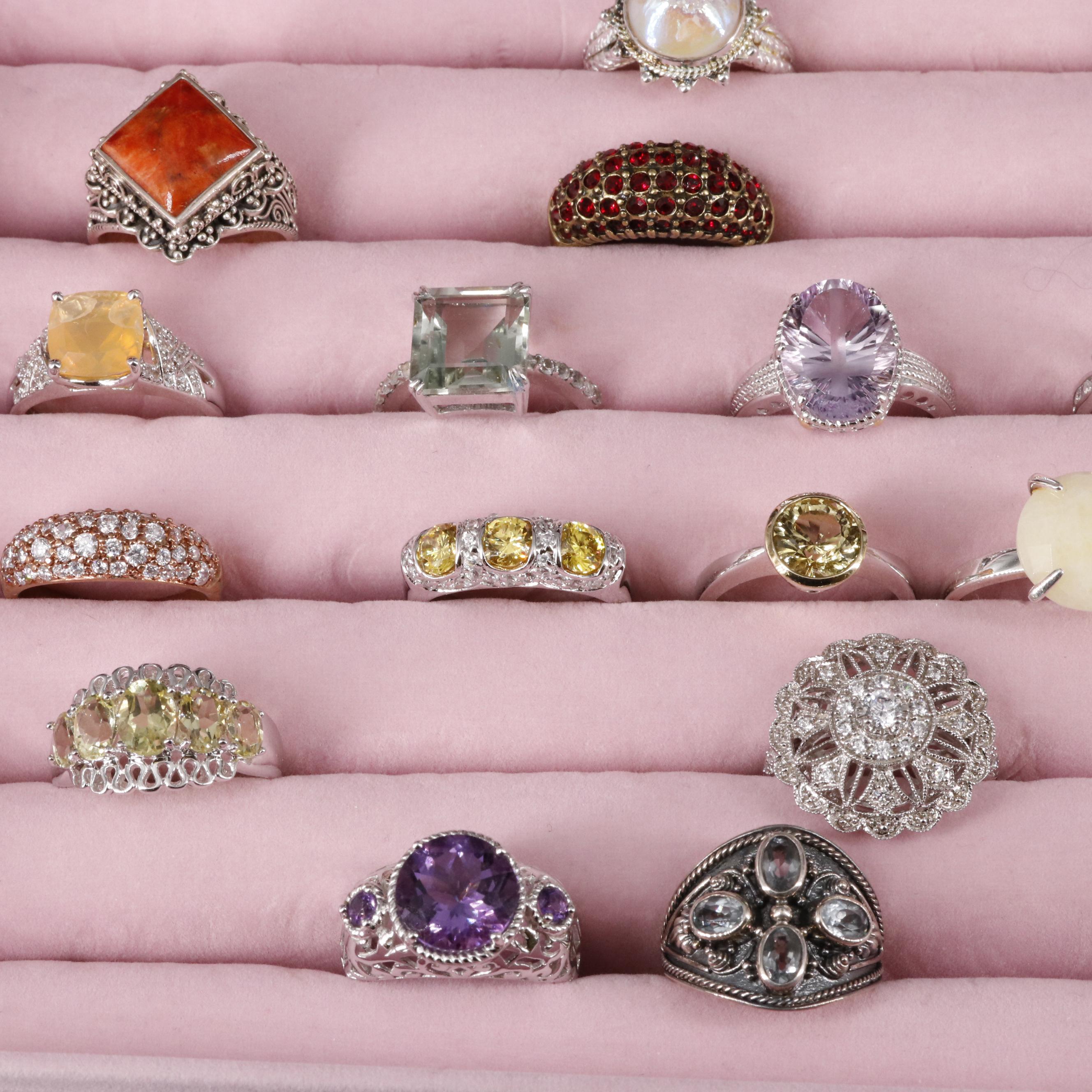 Uncommon Discoveries: Ring Collection Featuring Amethyst, Sapphire, and Jasper