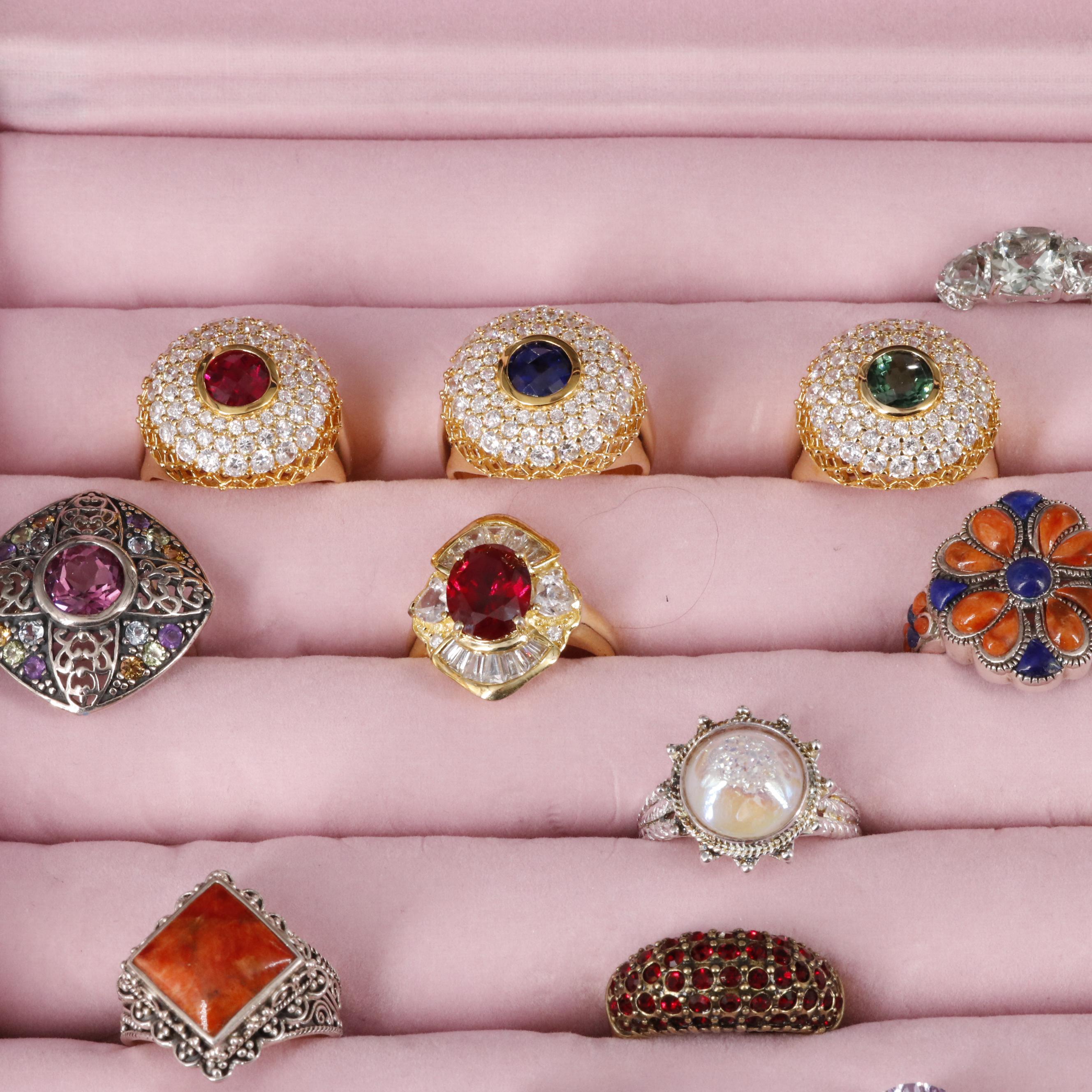 Uncommon Discoveries: Ring Collection Featuring Amethyst, Sapphire, and Jasper
