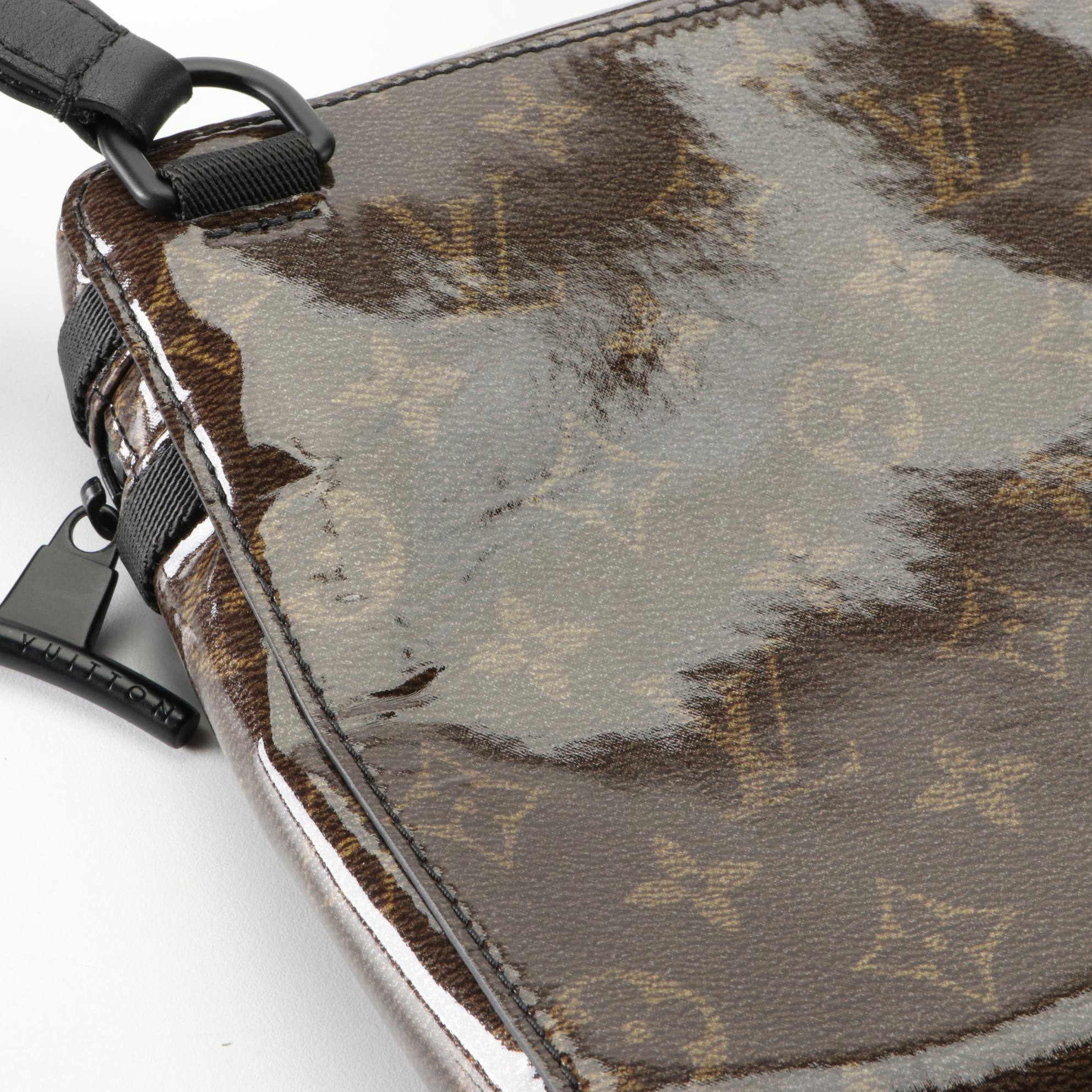 Louis Vuitton Limited Edition Messenger PM Bag in Monogram Glaze Canvas